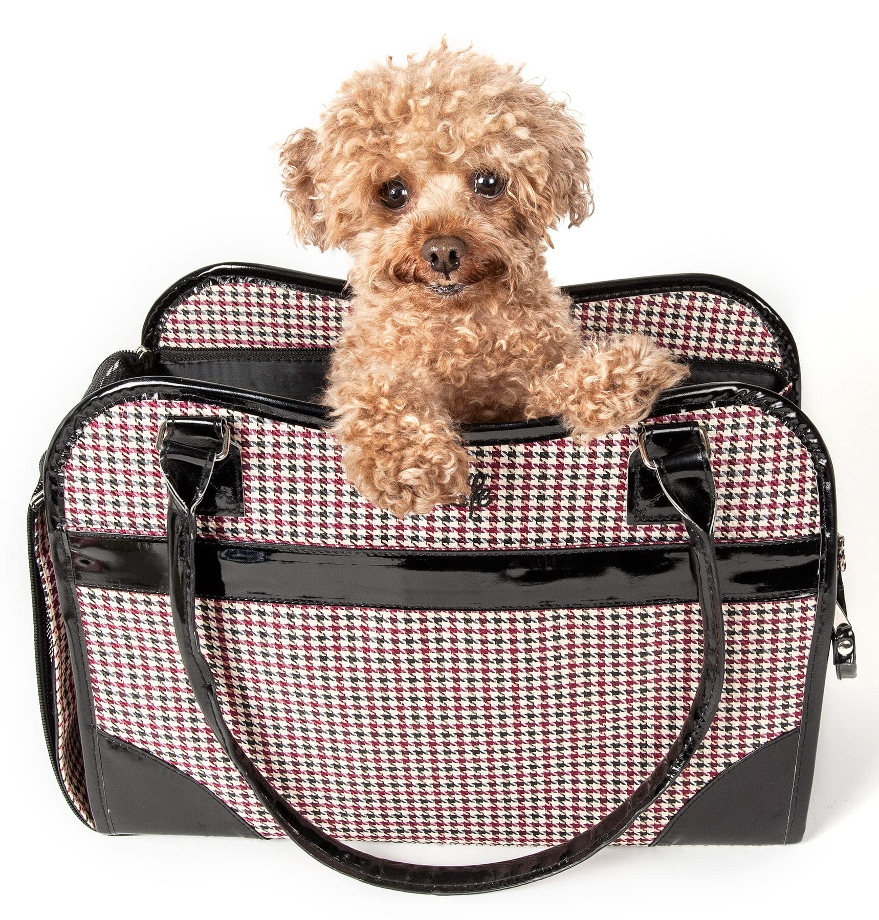 Pet Life Exquisite Handbag Cat And Dog Carrier - Fashion Pet Carrier And Dog Purse For Small And Medium Dogs And Cats