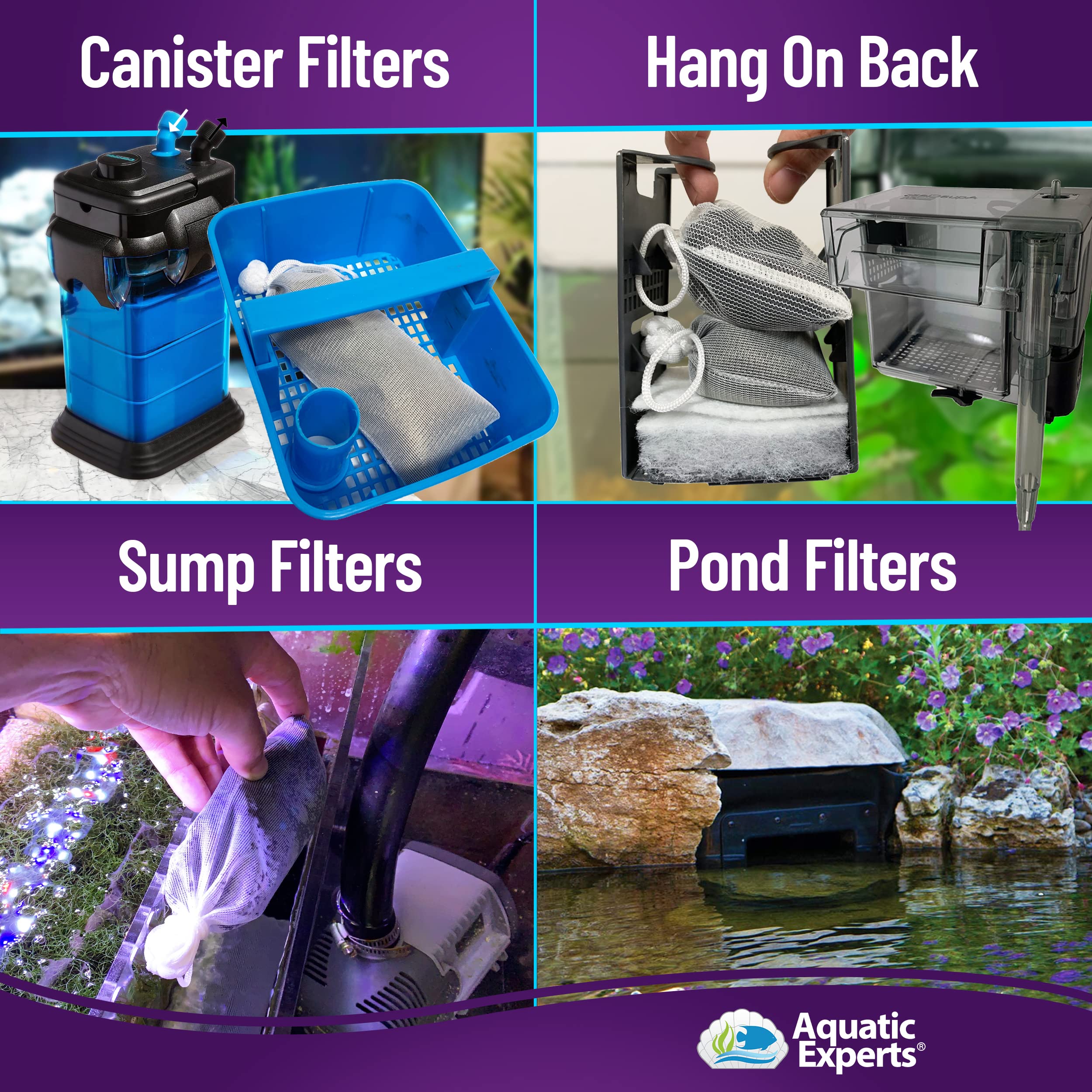 Premium Activated Carbon - Aquarium Carbon Media - Charcoal For Fish Tanks - Aquarium Filter Charcoal Media (Granulated, 1 Lbs With Fine Mesh Bag)