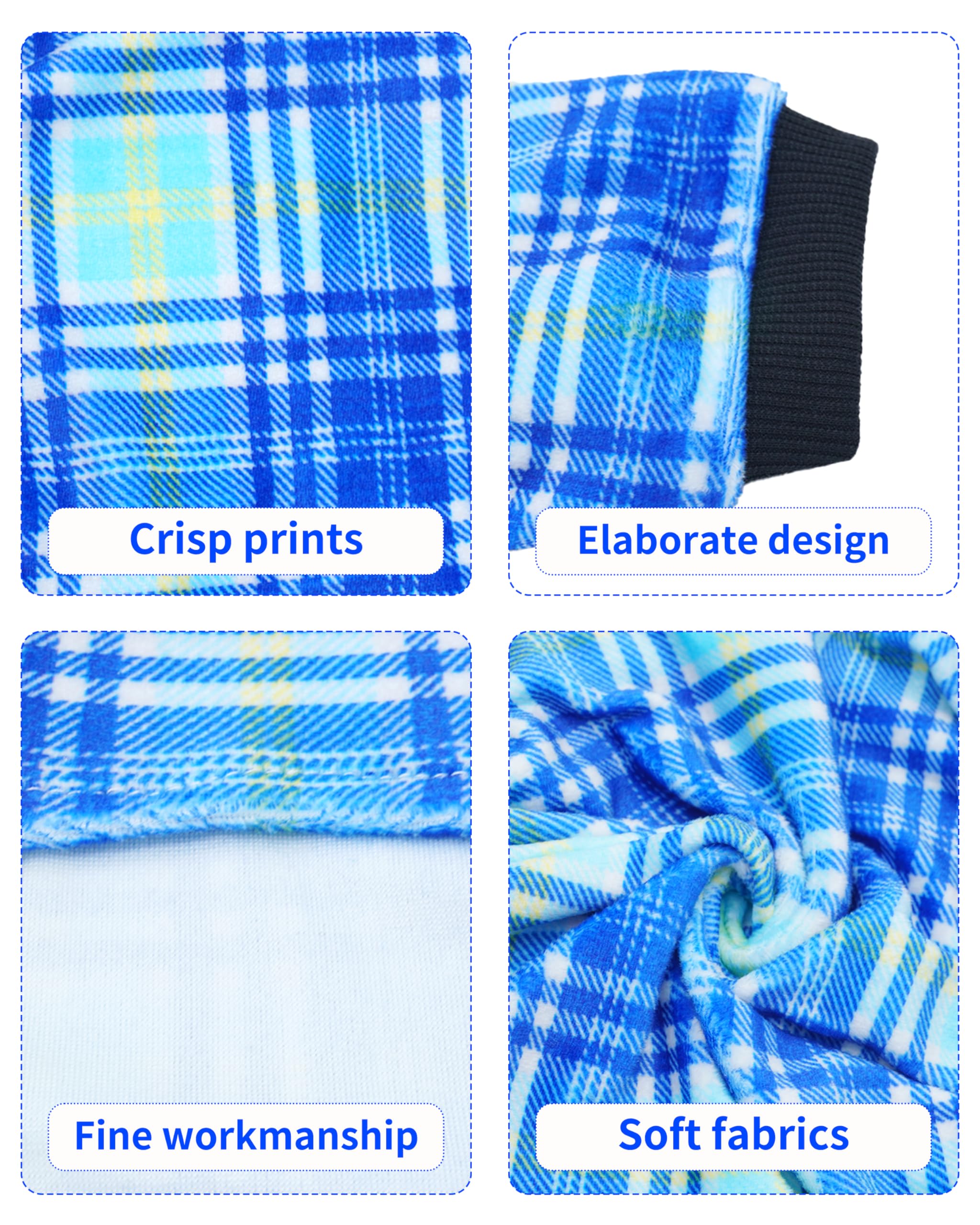 Pet Show 4 Pack Small Dog Pajamas Cute Dinosaur Monster Clothes For Medium Dogs Soft Stretchy Pjs Plaid Jumpsuit Puppy Cats Tie
