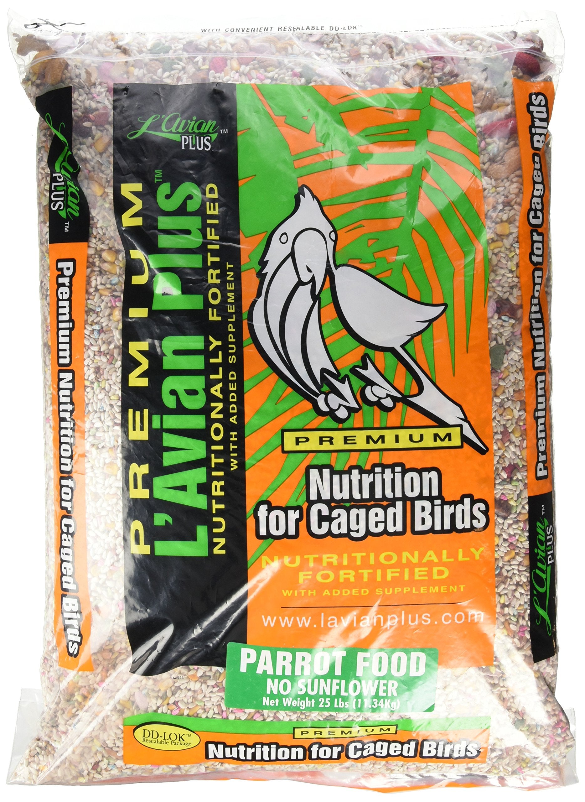 LAvian Plus Premium Fortified Parrot No Sunflower - 25 Lbs.