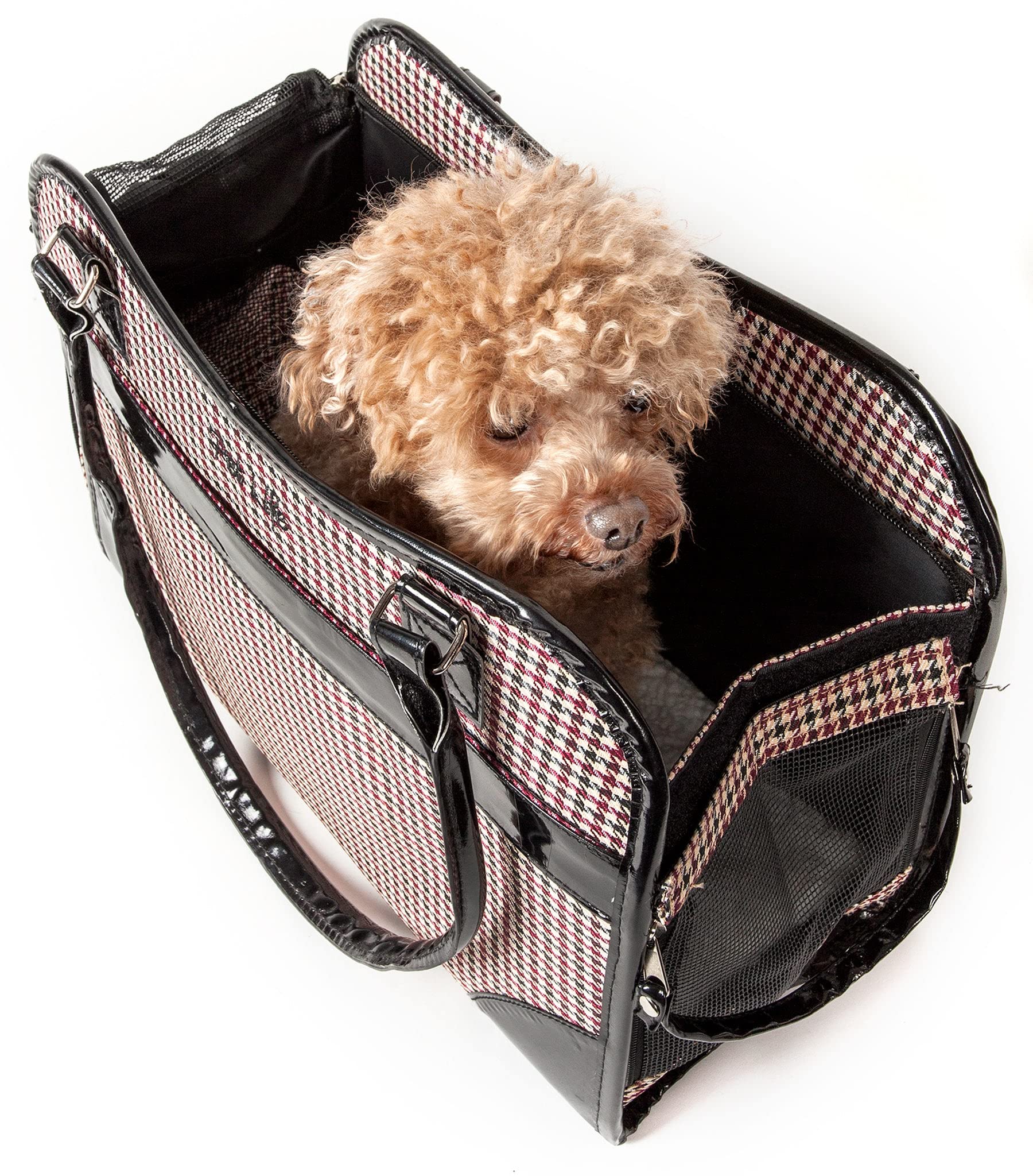 Pet Life Exquisite Handbag Cat And Dog Carrier - Fashion Pet Carrier And Dog Purse For Small And Medium Dogs And Cats
