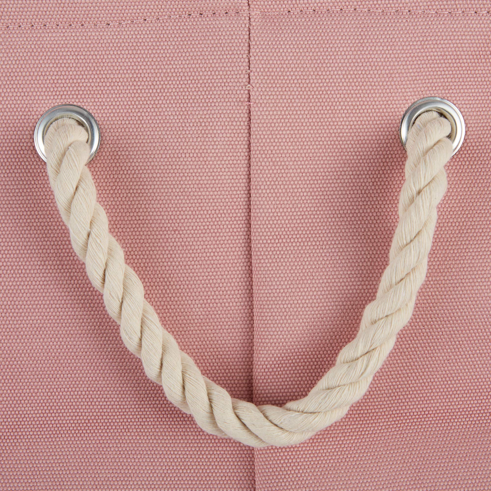 Bone Dry Pet Storage Collection Collapsible Bin, Rose, Medium Round