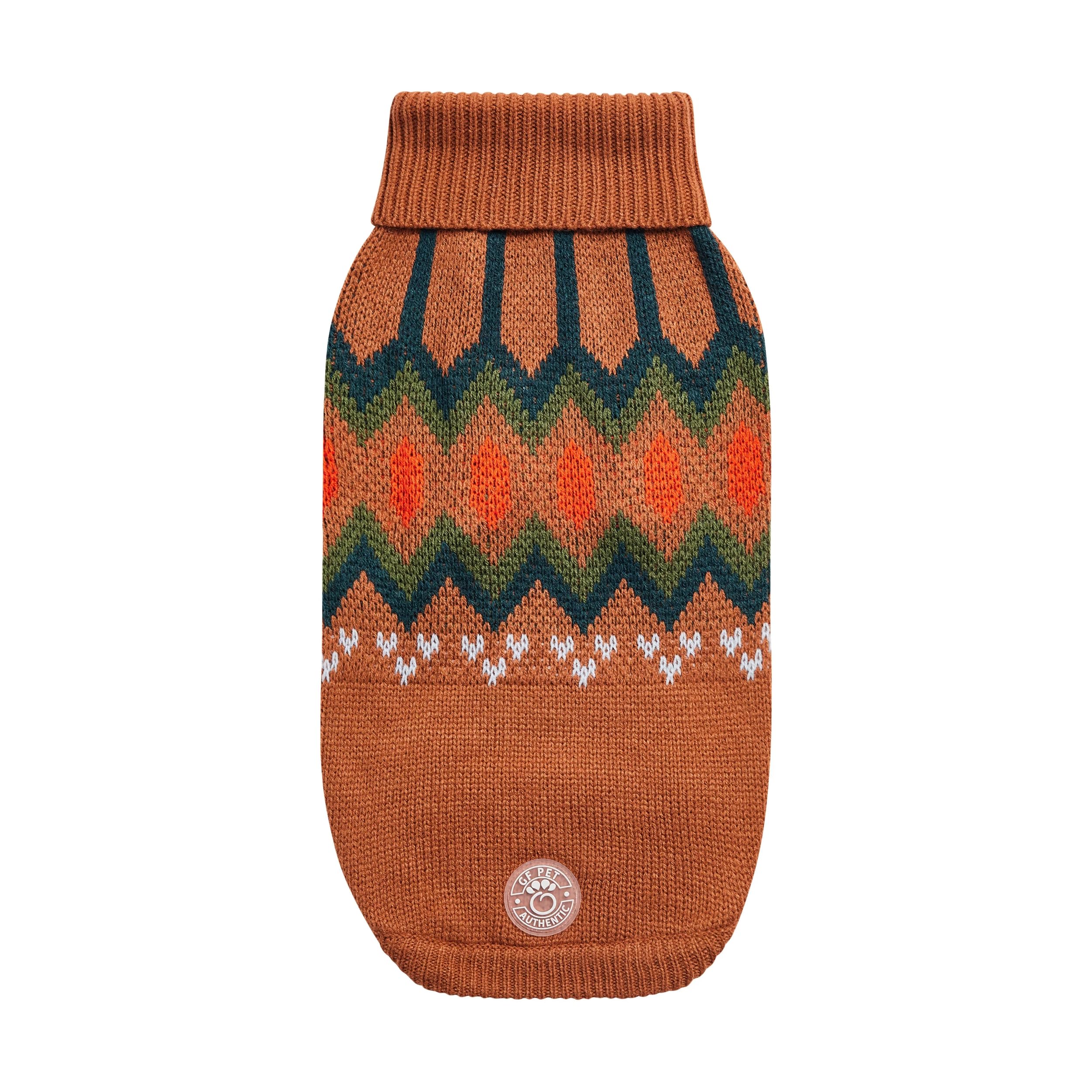 Gf Pet Heritage Sweater Dog Pullover – Classic Ribbed Knit Sweater For Dogs | Soft & Warm Acrylic | Timeless Design | Small, Medium, Large Pets – Hazel, M