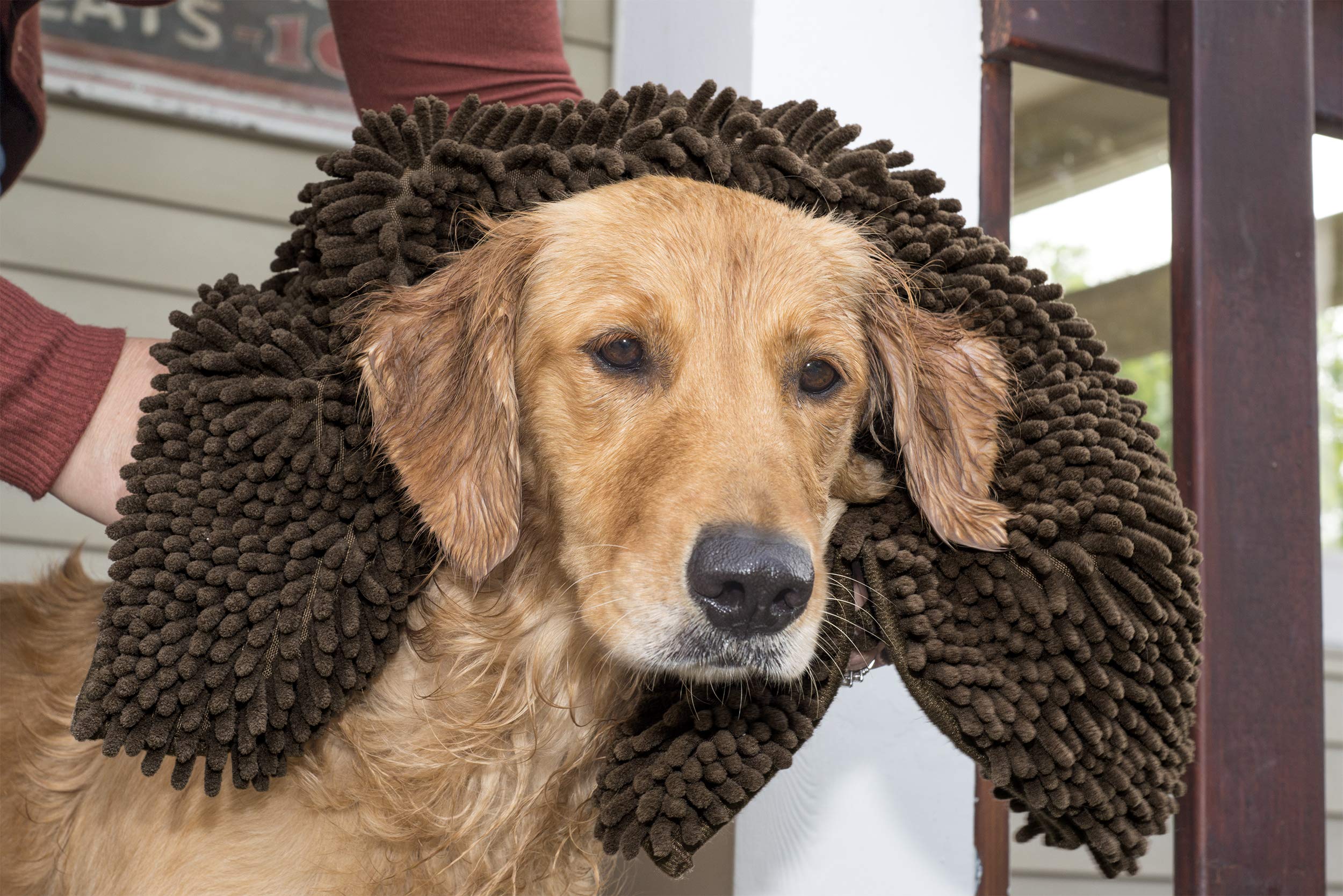 Furhaven 36 x 26 Highly Absorbent Dog Door Mat for Muddy Paws, 100% Washable, Perfect for Entryway, Kitchen, & Bathroom Use - Ch