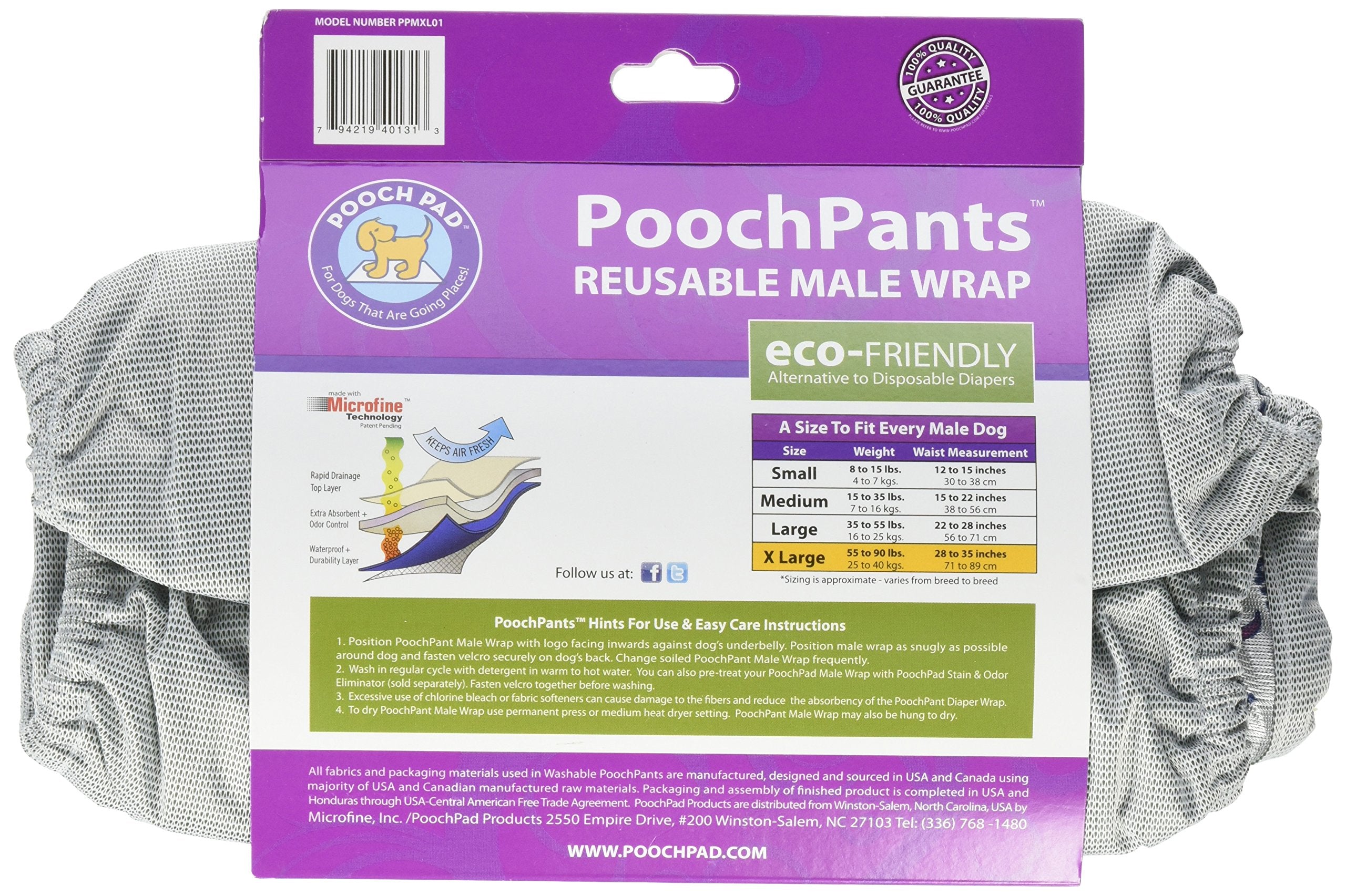 Poochpad X-Large Poochpant Male Wrap