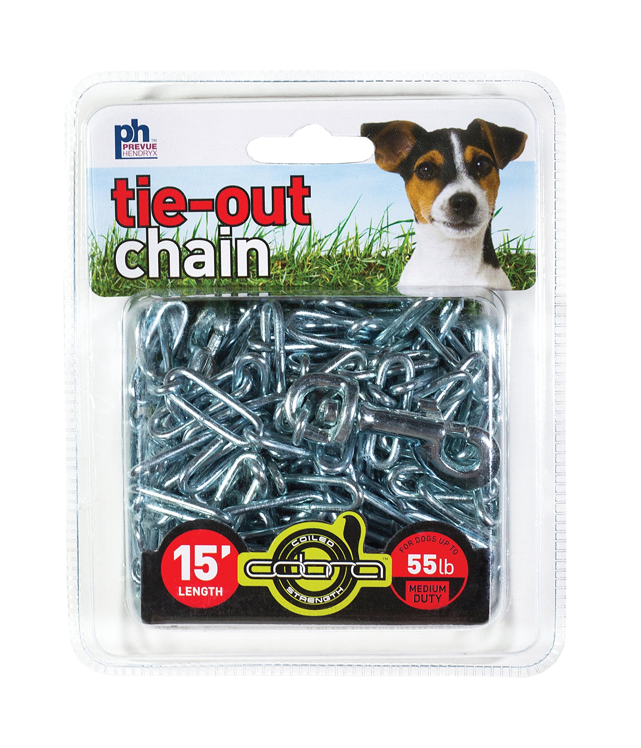 Prevue Pet Products 2114 Medium-Duty 15' Tie-Out Chain, Stainless Steel