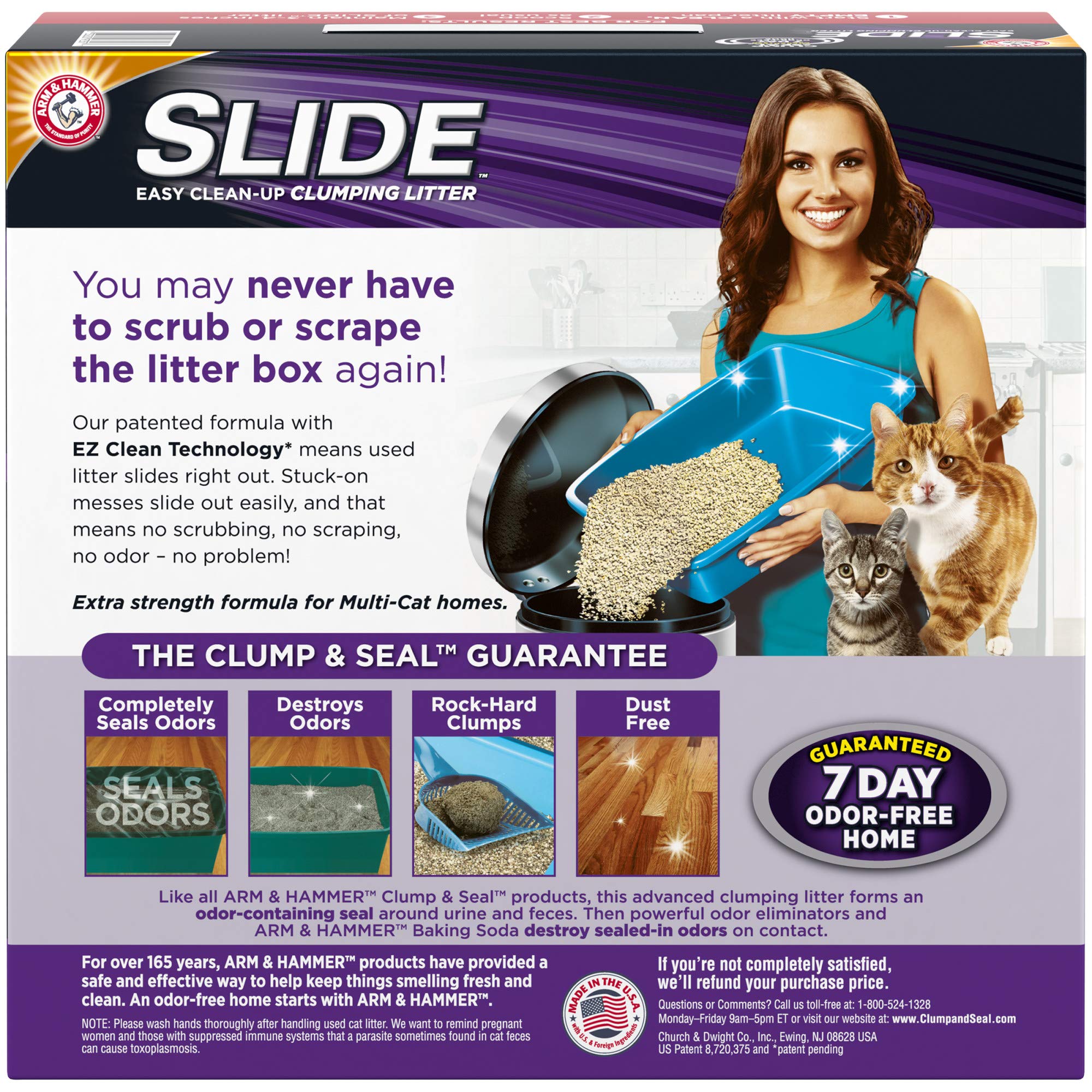 Arm & Hammer Slide Multi-Cat Easy Clean-Up Litter, 19 Lb (033200973577)