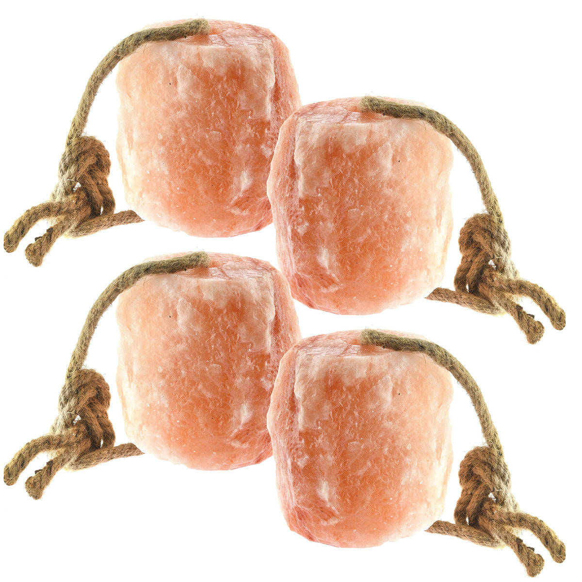 Umaid Himalayan Salt Lick 6 Lbs. On Rope For Horse, Deer, Goat, Sheep, Cow, Cattle, Alpaca, & Livestock Animals - Mineral Horse 