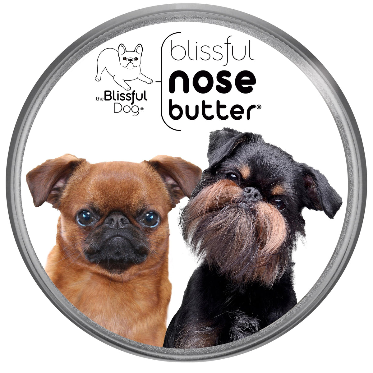 The Blissful Dog Brussels Griffon Unscented Nose Butter, 2-Ounce