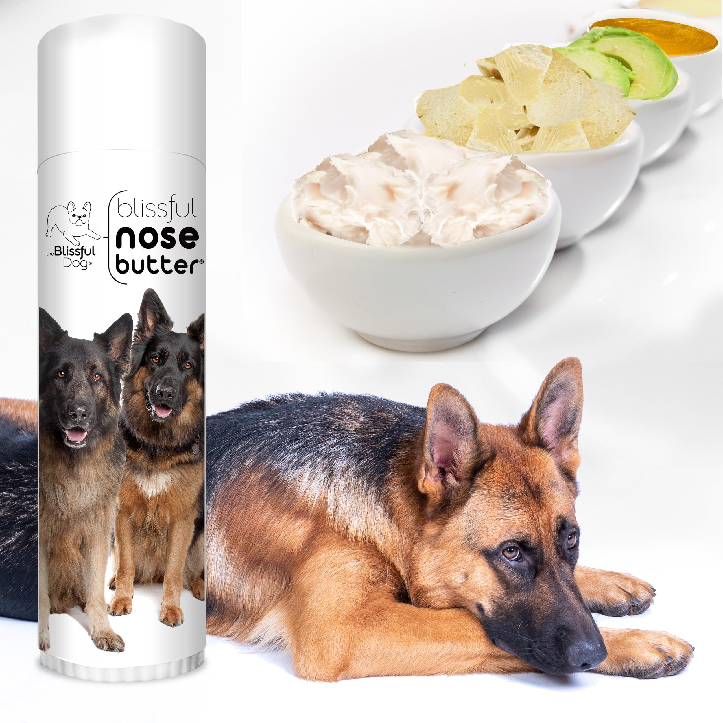 The Blissful Dog German Shepherd Unscented Nose Butter - Dog Nose Butter, 0.50 Ounce
