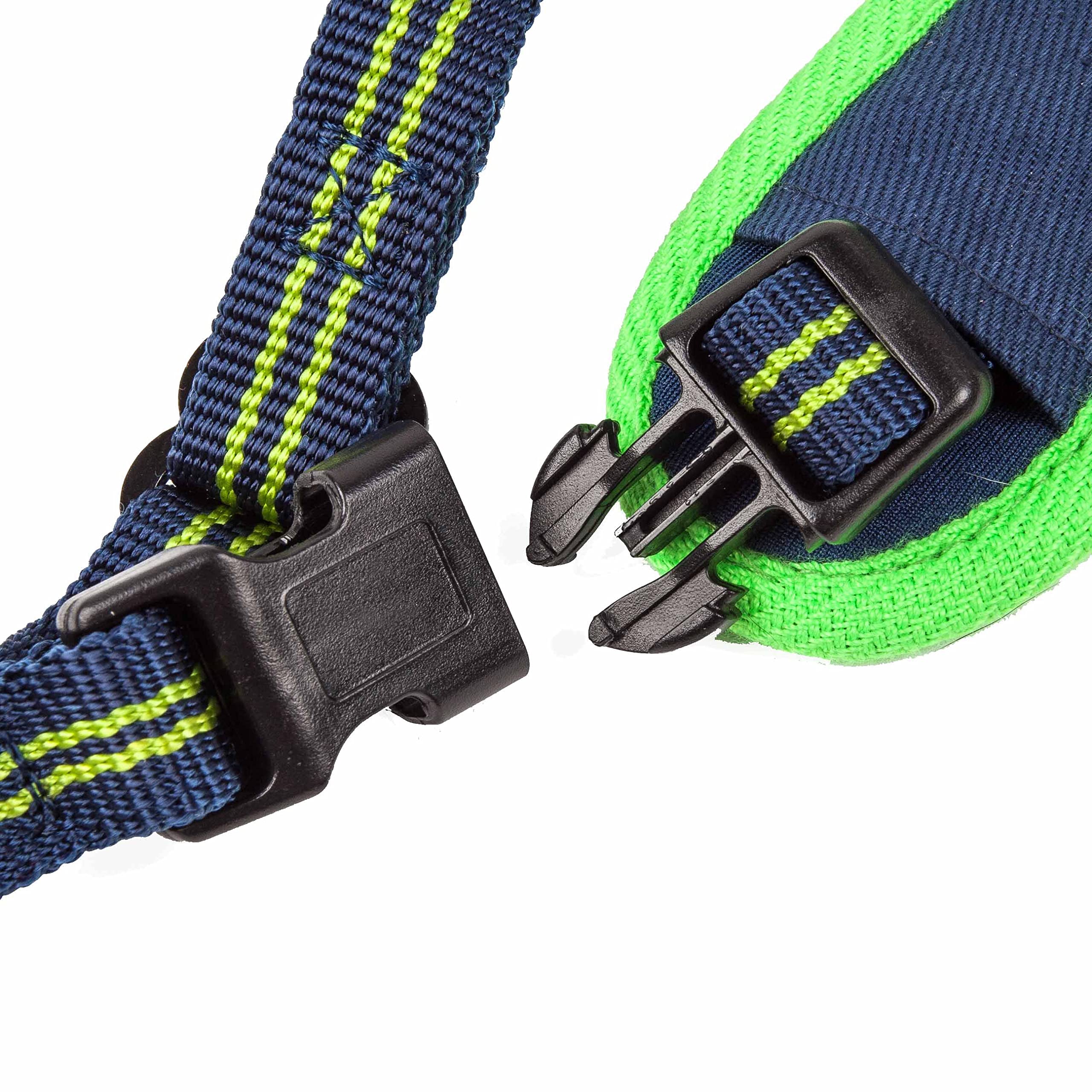 Pet Life Free-Fetcher Hands Free Over-The-Shoulder Shock Absorbent Dog Leash, SM, Navy