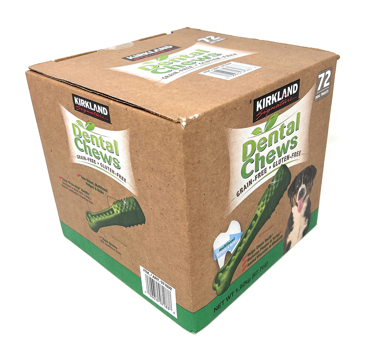 Kirkland Signature Dental Chews 72 Dog Treats, Green