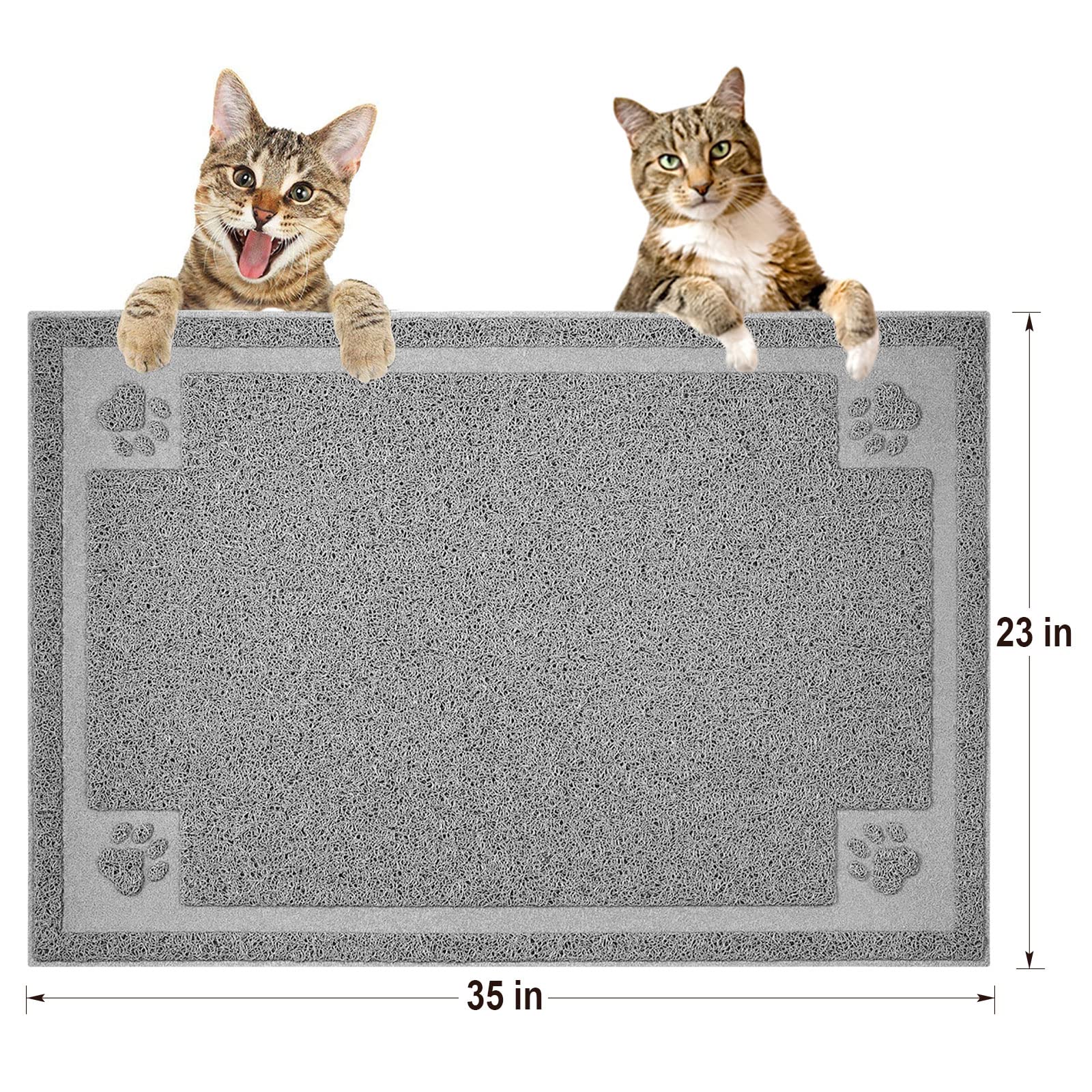 Upsky Large Cat Litter Mat Trapper 35''  23'' Traps Litter From Box And Paws Scatter Control For Litter Box Soft On Sensitive Ki