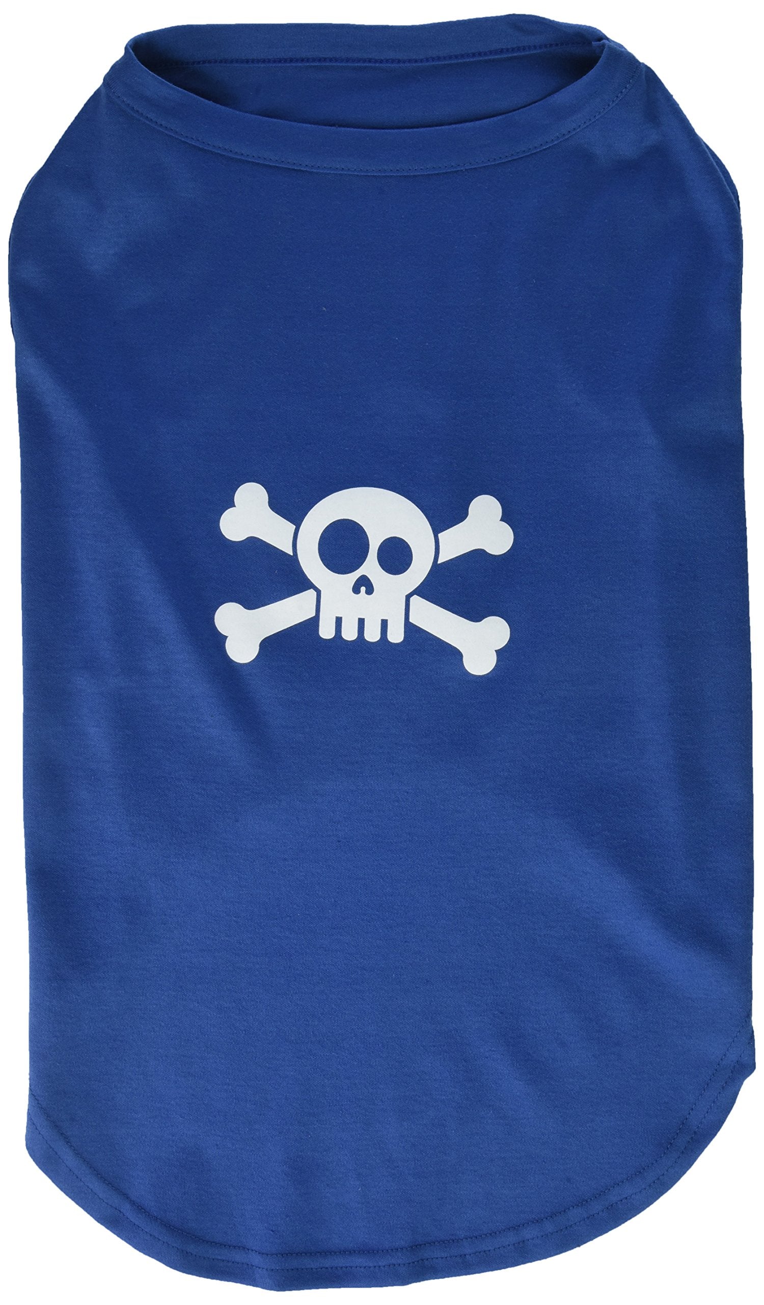 Mirage Pet Products Skull Crossbone Screen Print Shirt, 3X-Large, Blue