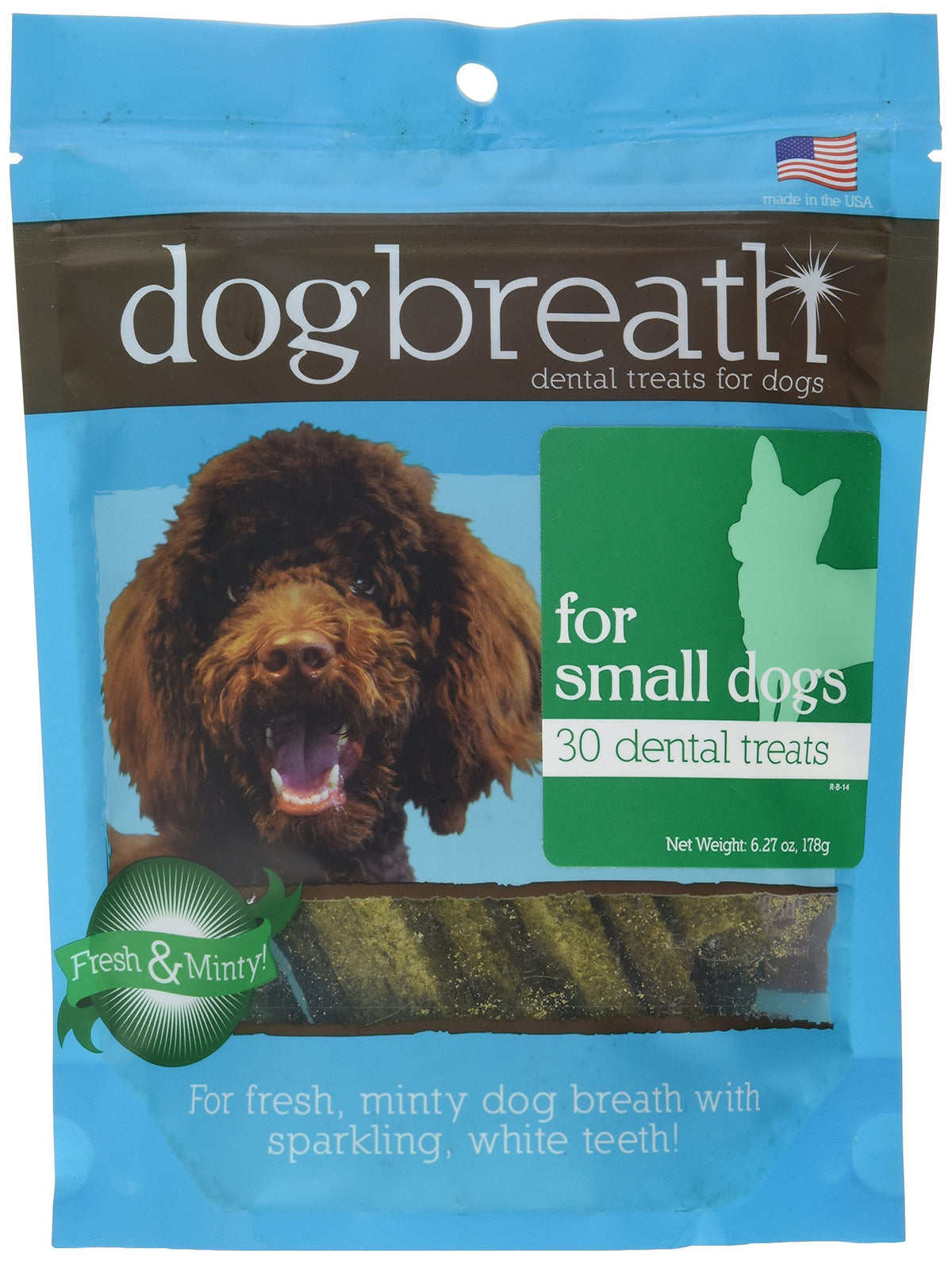 Herbsmith Dog Breath - Dental Chews For Small Dogs – Small Dog Breath Treats - Fresh Breath Dog Treats - Dog Dental Hygiene 6.27 Oz