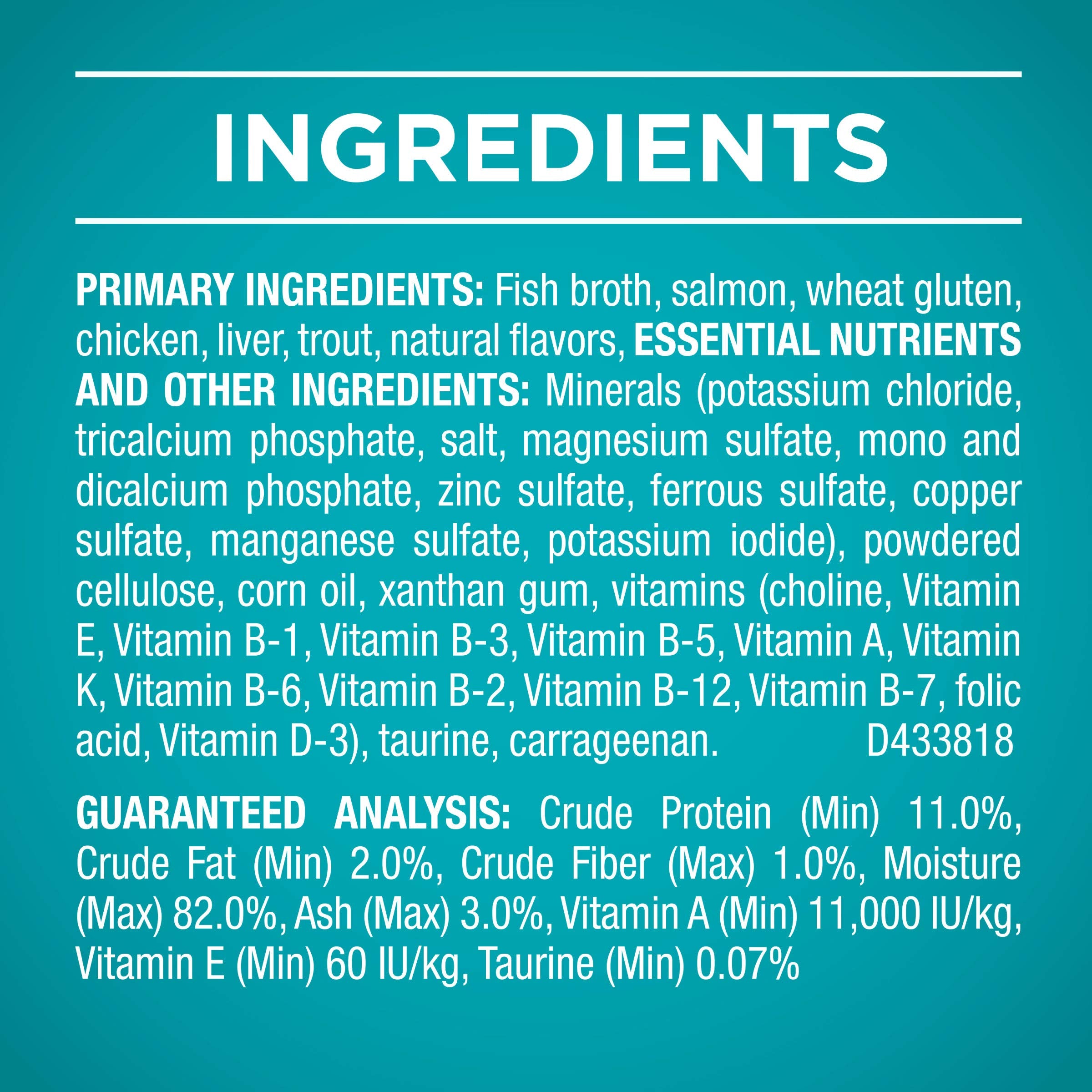 Purina ONE Natural, High Protein Cat Food, Salmon and Trout Recipe in Sauce - (Pack of 24) 3 oz. Pull-Top Cans