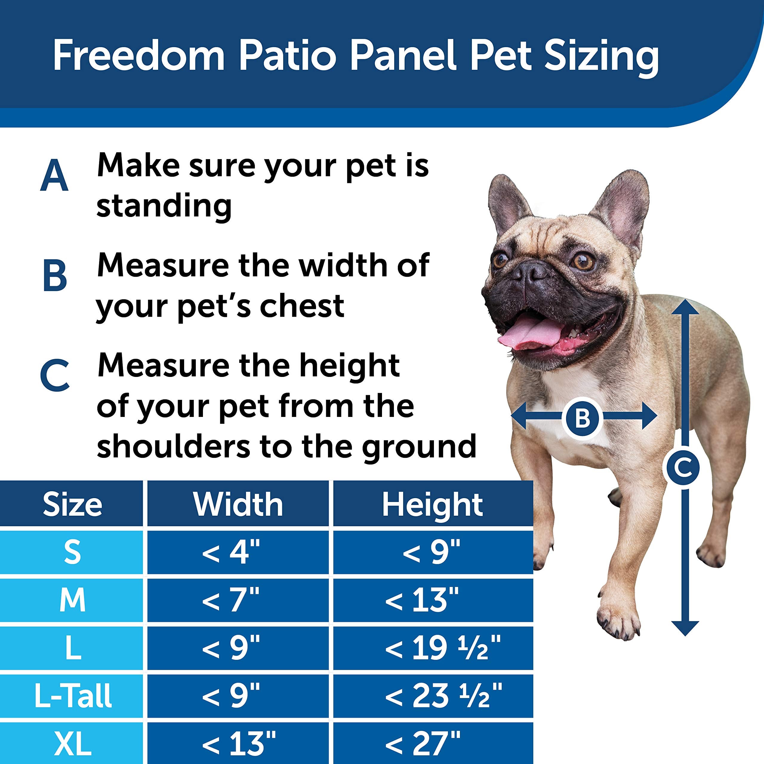 Petsafe 1-Piece Sliding Glass Pet Door For Dogs And Cats - Adjustable Height 75 7/8' To 81'- Large, Bronze, No-Cut Diy Install, Aluminum Patio Panel Insert, Great For Renters Or Seasonal Installation