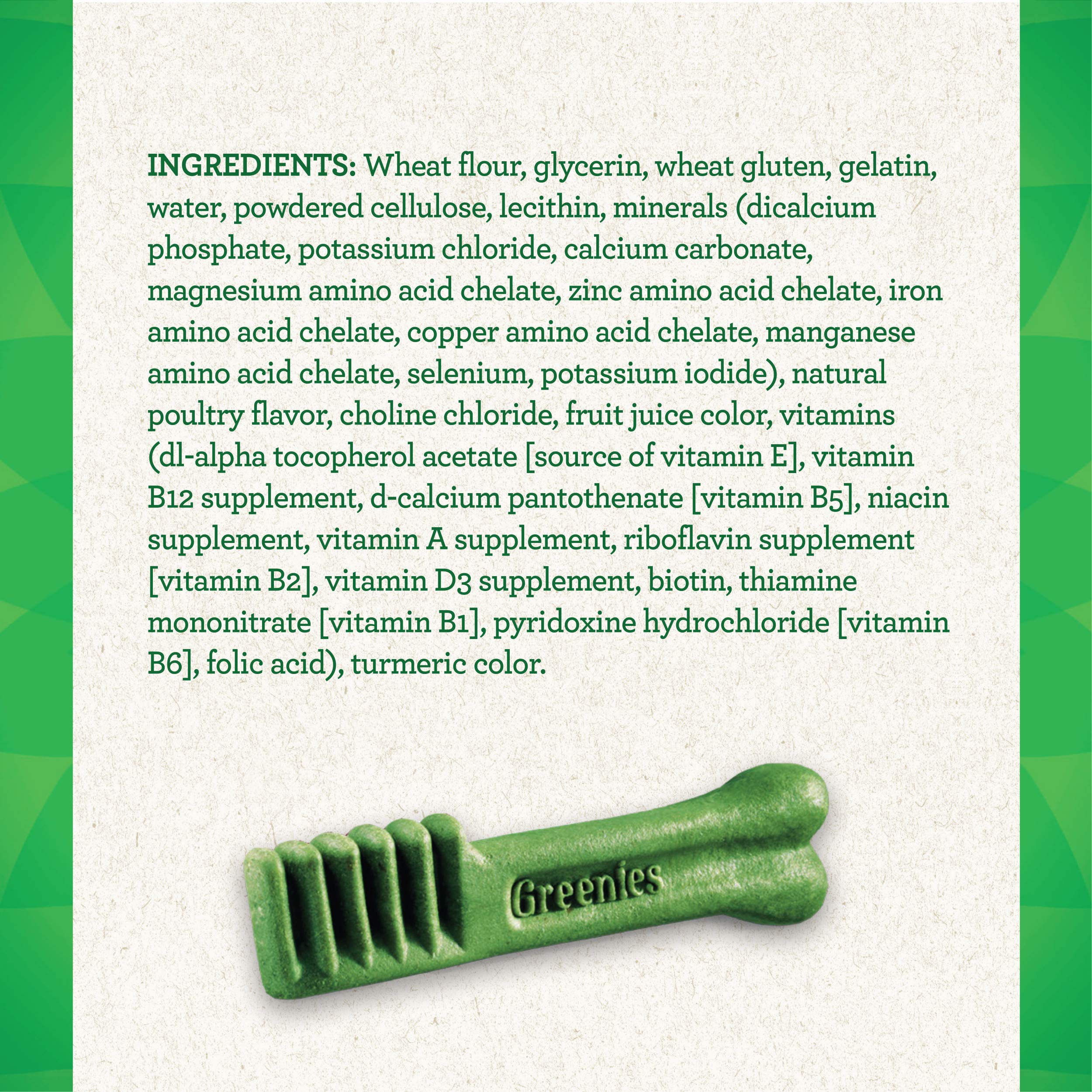 Greenies Original Regular Dental Dog Treats, (4) 18 ct Packs (72 Treats Total)