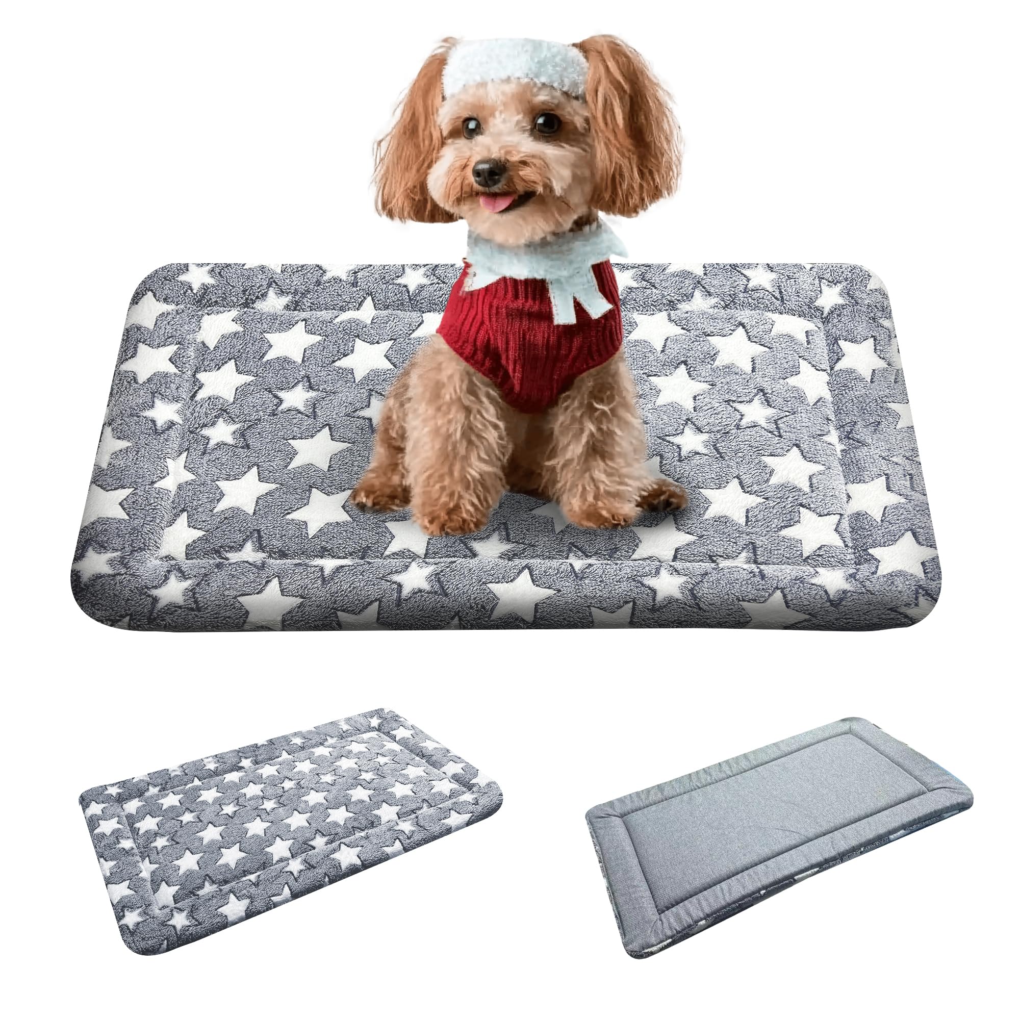 Dog Bed Mat - Dog Crate Pad - Reversible Dog Mat For Pet Comfort - Soft Bed Crate Pads With Dual-Sided Design For All Seasons - 