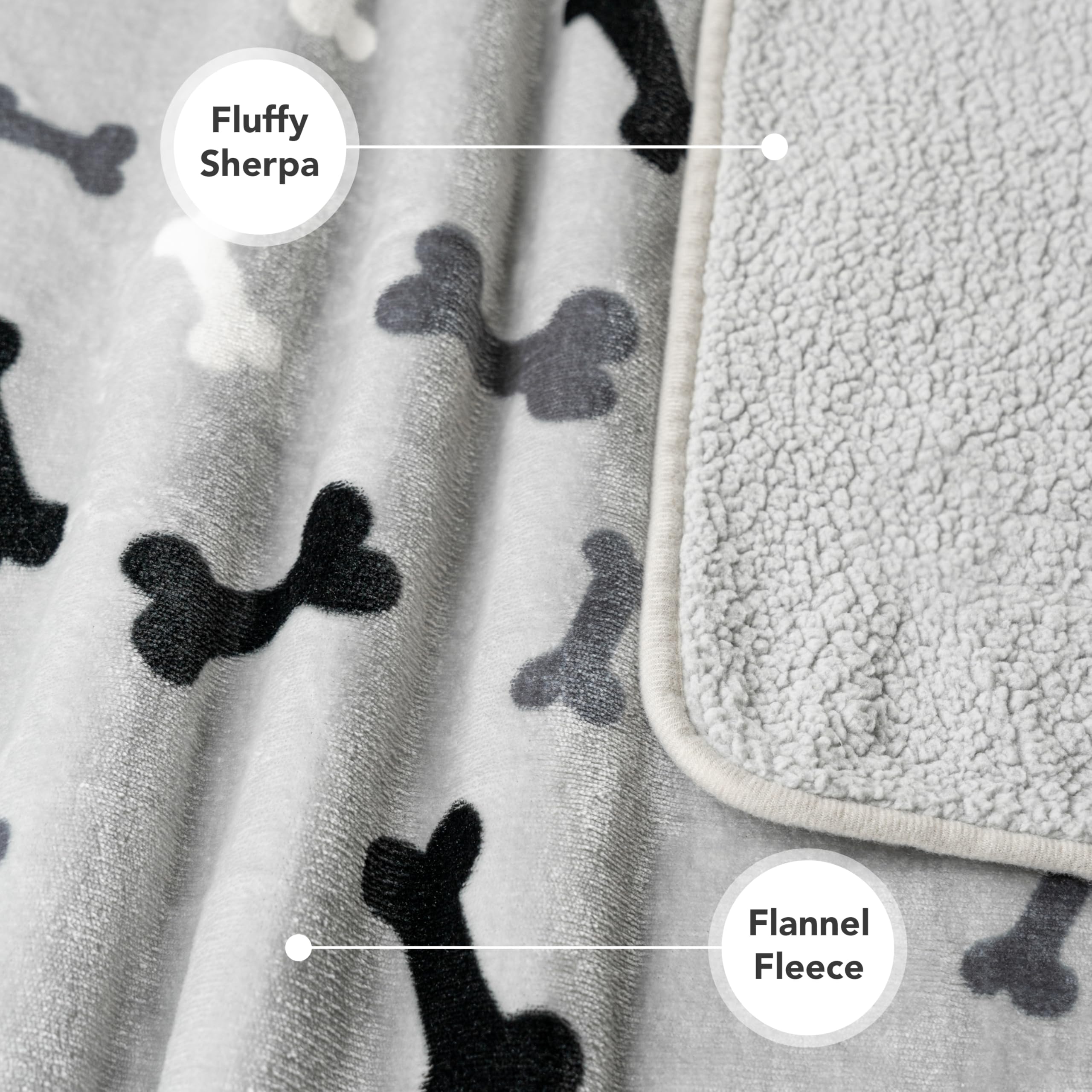 PetAmi Waterproof Dog Blanket Sherpa Fleece, Pet Medium Large Dogs, Reversible Cat Throw Bed Couch Sofa Furniture Protector, Sof