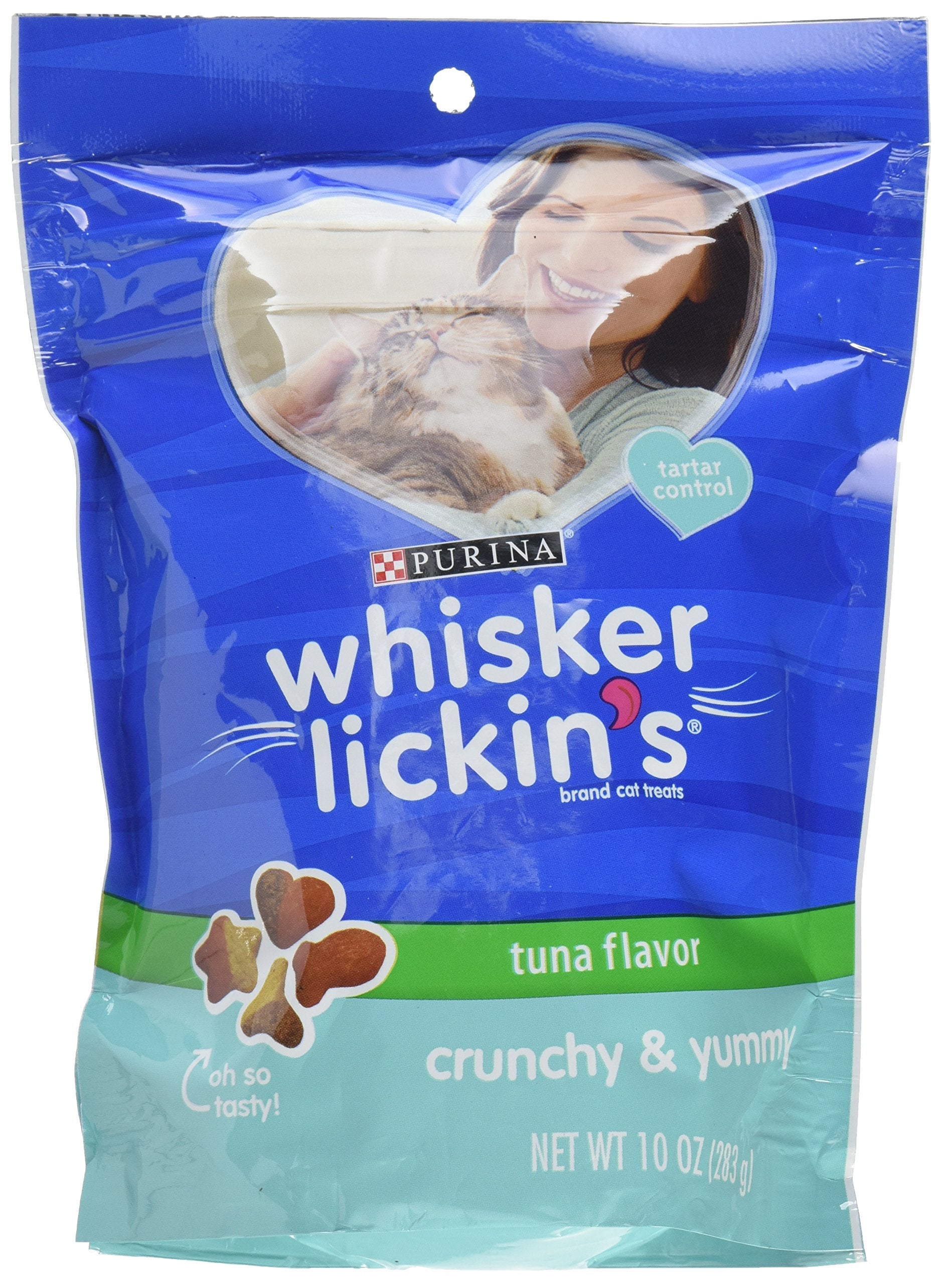 Whisker Lickins Crunchy &amp; Yummy Tuna Flavor Cat Treats, 10 OZ