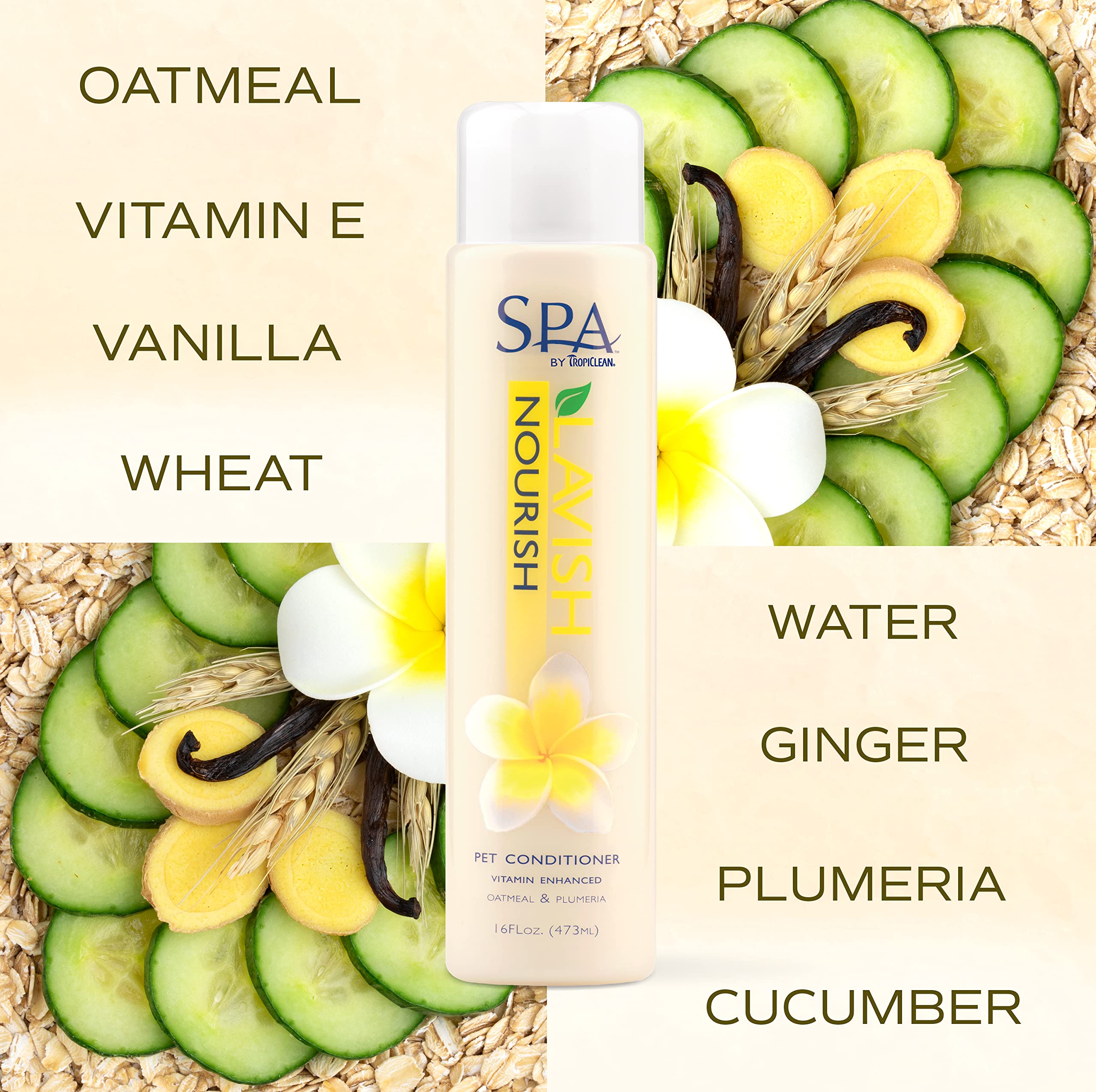 Tropiclean Spa Lavish Dog Conditioner | Nourishing Conditioner For Dogs | Naturally Derived Salon Grade Ingredients | Made In Th