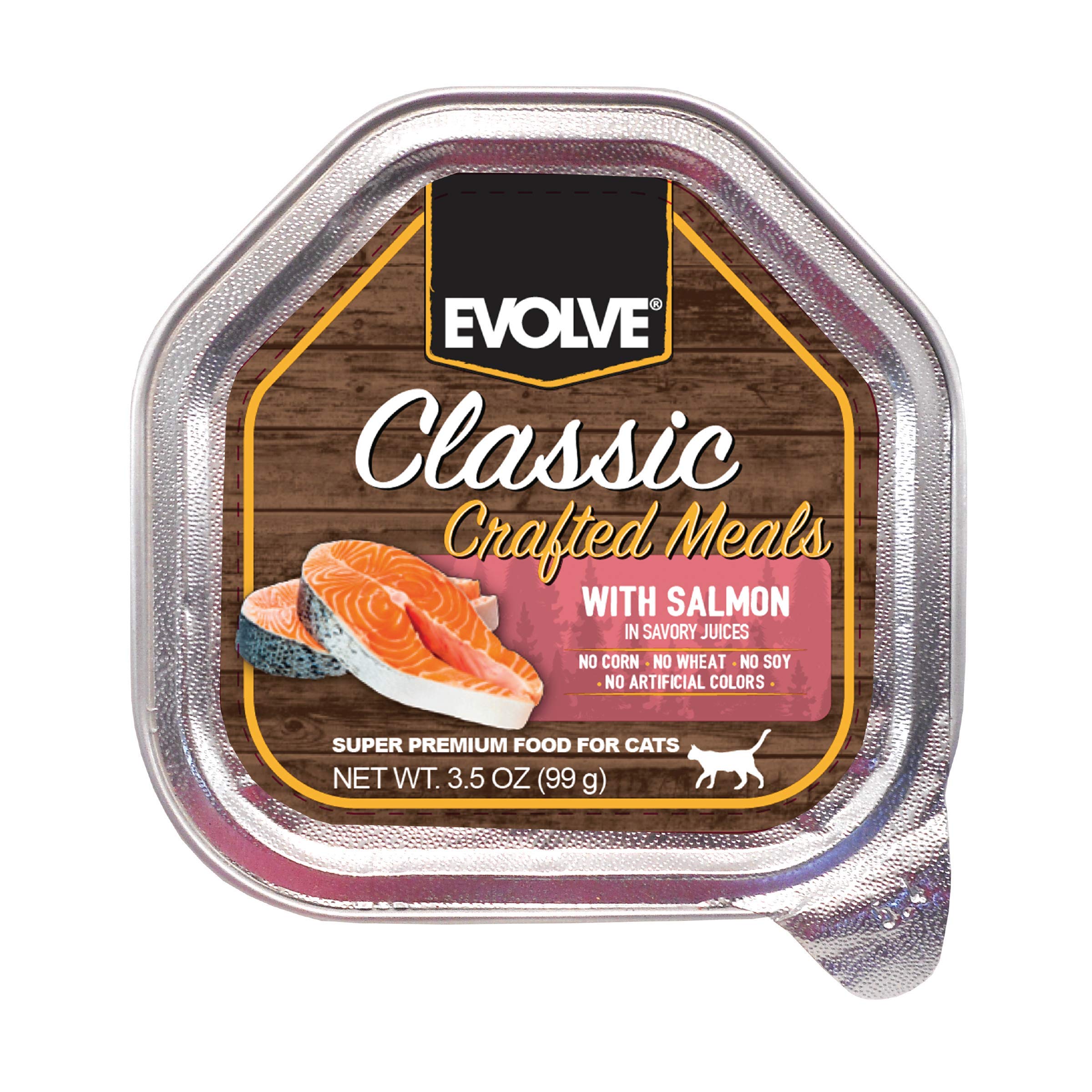 Evolve Classic Crafted Meals Salmon Recipe Cat Food (Pack of 15)