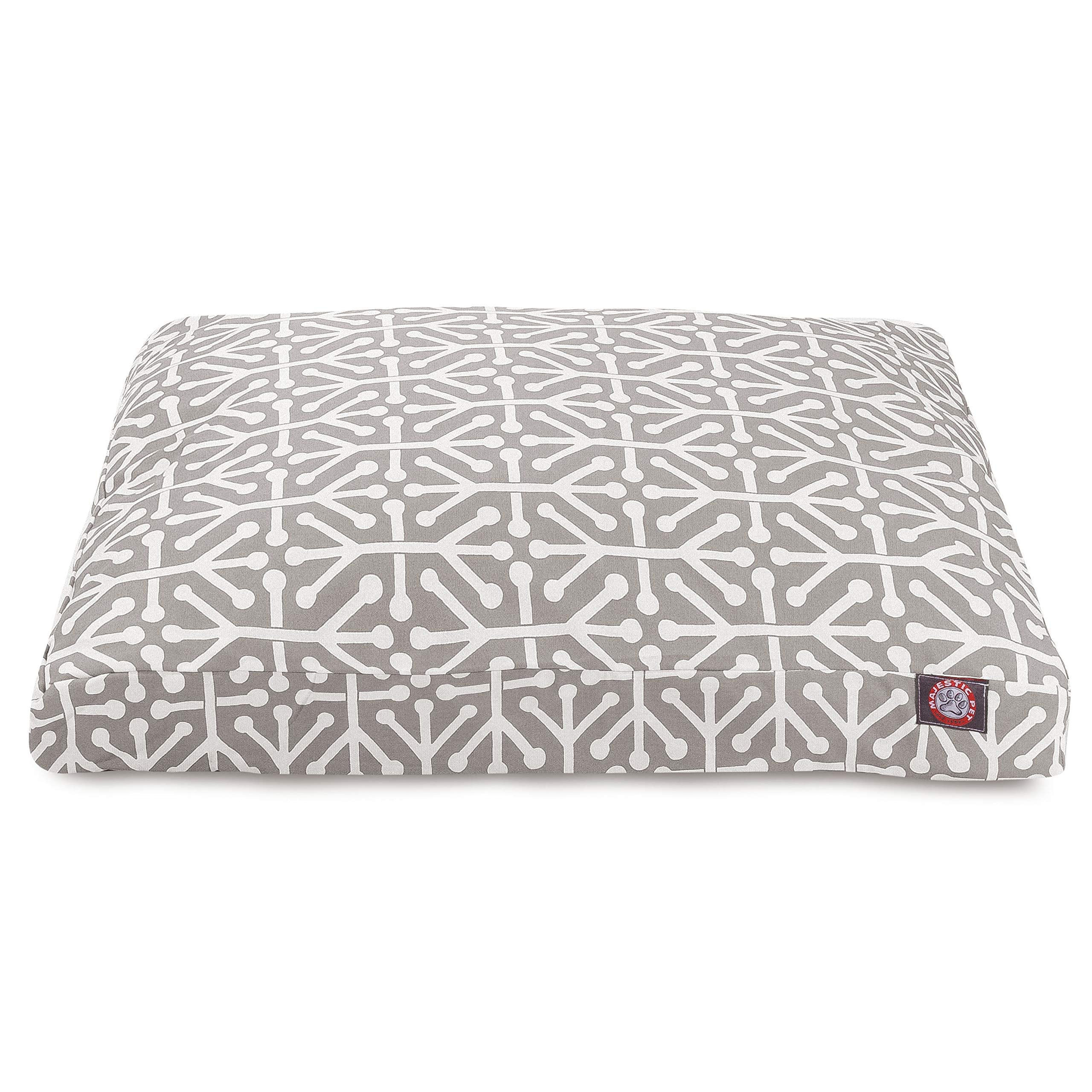 Gray Aruba Large Rectangle Indoor Outdoor Pet Dog Bed With Removable Washable Cover By Majestic Pet Products