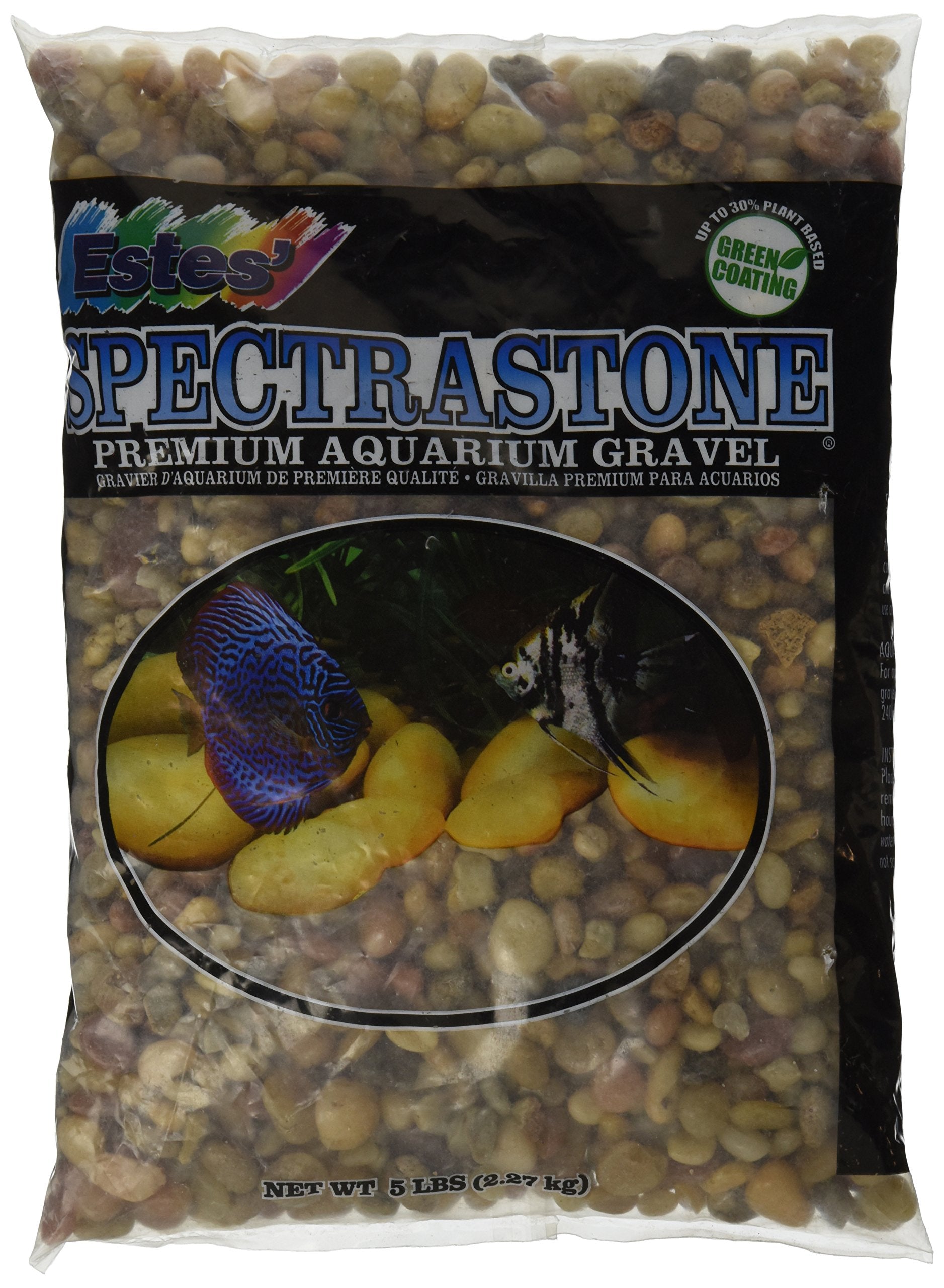 Spectrastone Shallow Creek Pebble For Freshwater Aquariums, 5-Pound Bag