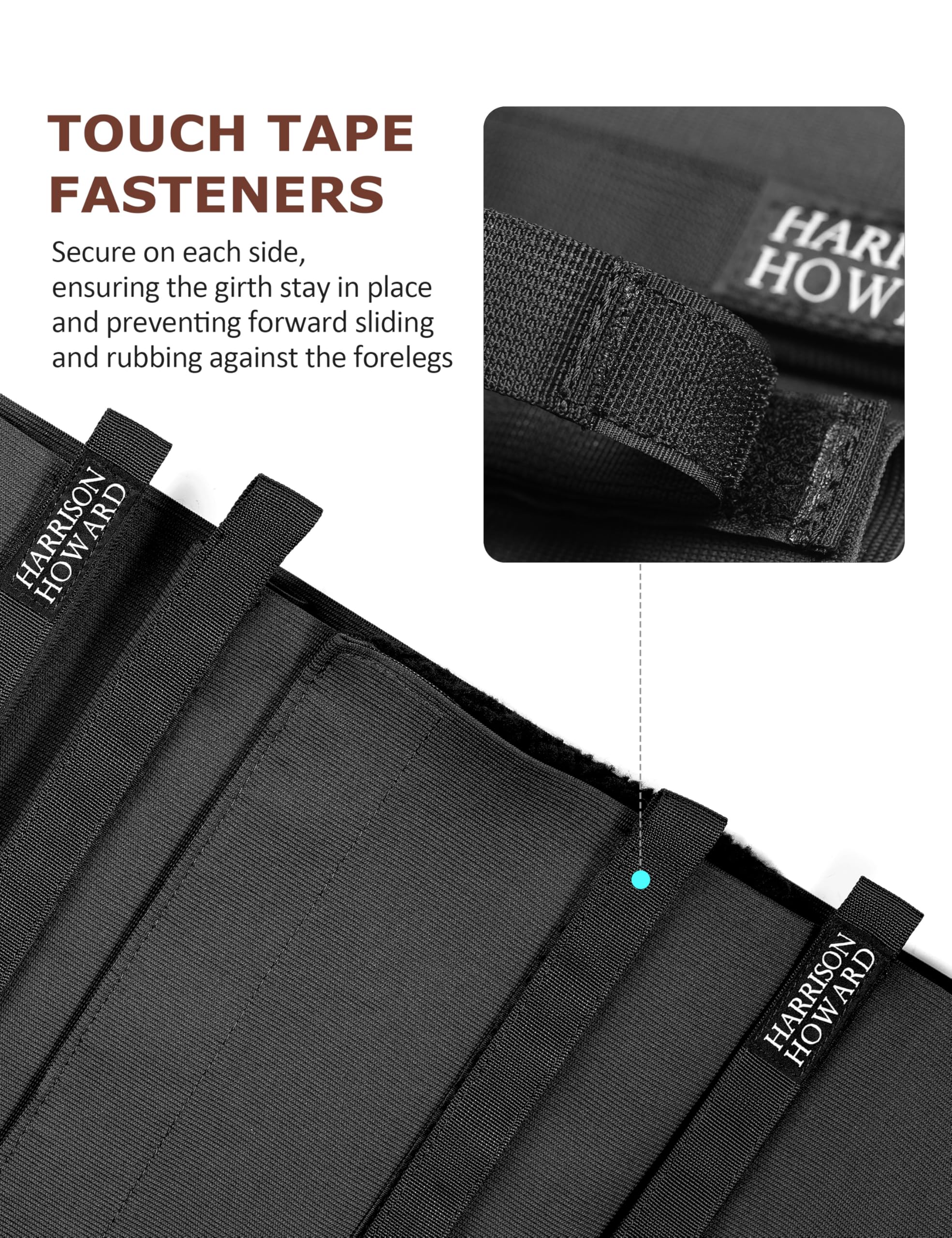 Harrison Howard Horse Belly Guard Body Bandage Wrap Spur Mark Protector Belly Cover Skin Guard Full Size