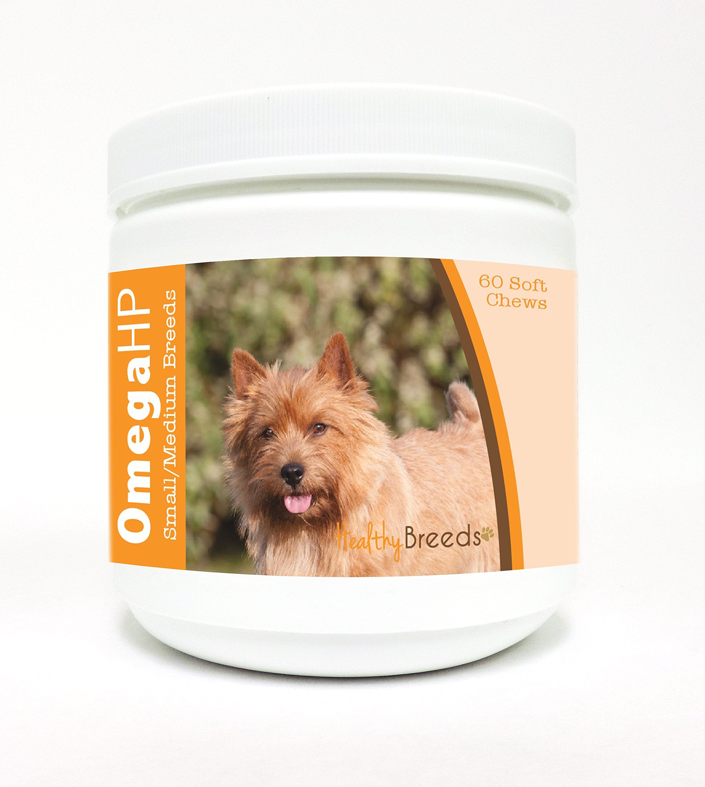Healthy Breeds Norwich Terrier Omega HP Fatty Acid Skin and Coat Support Soft Chews 60 Count