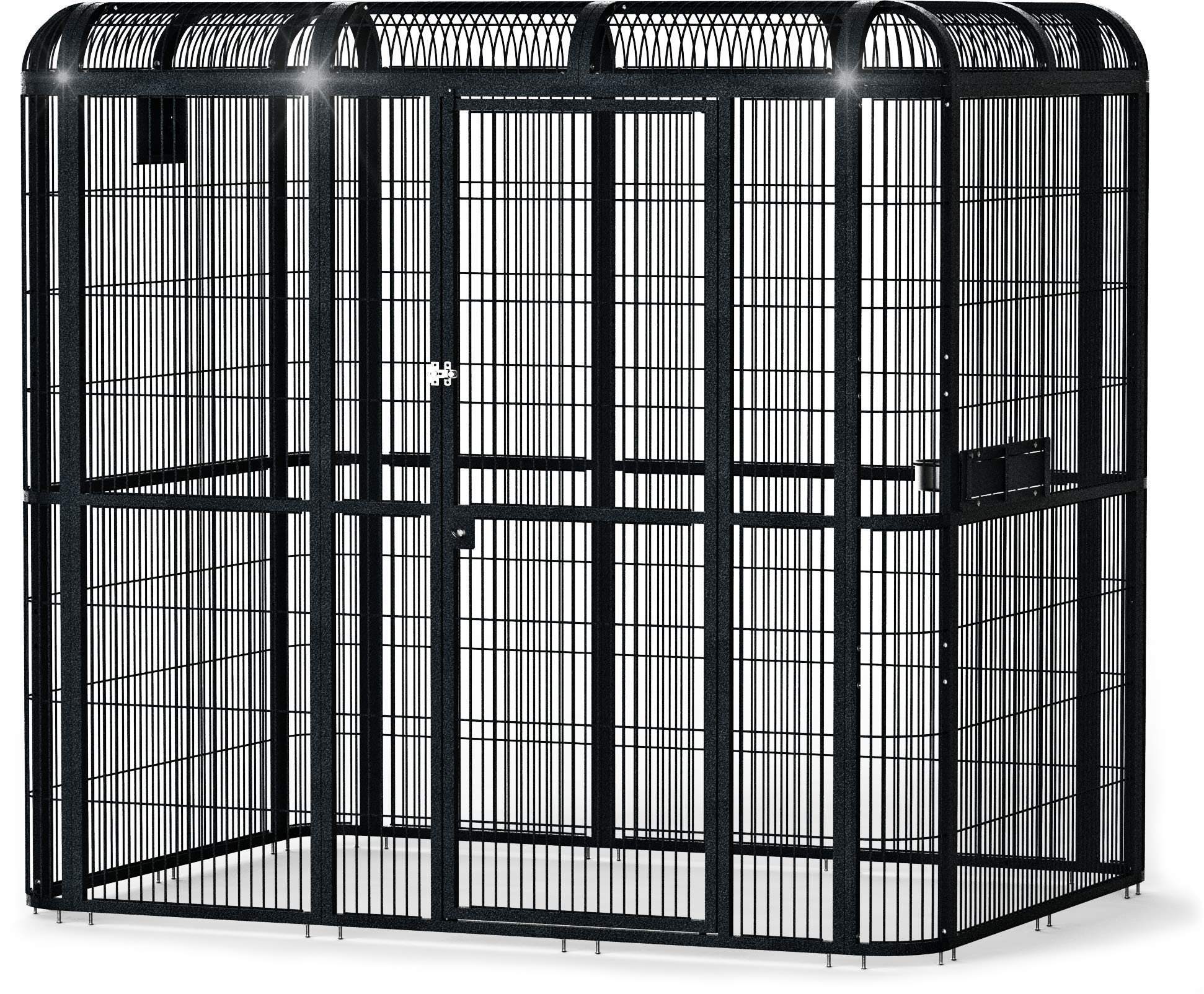 A&E Cage Co. Walk in Aviary - 1/2 Bar Spacing, 85x61, Black