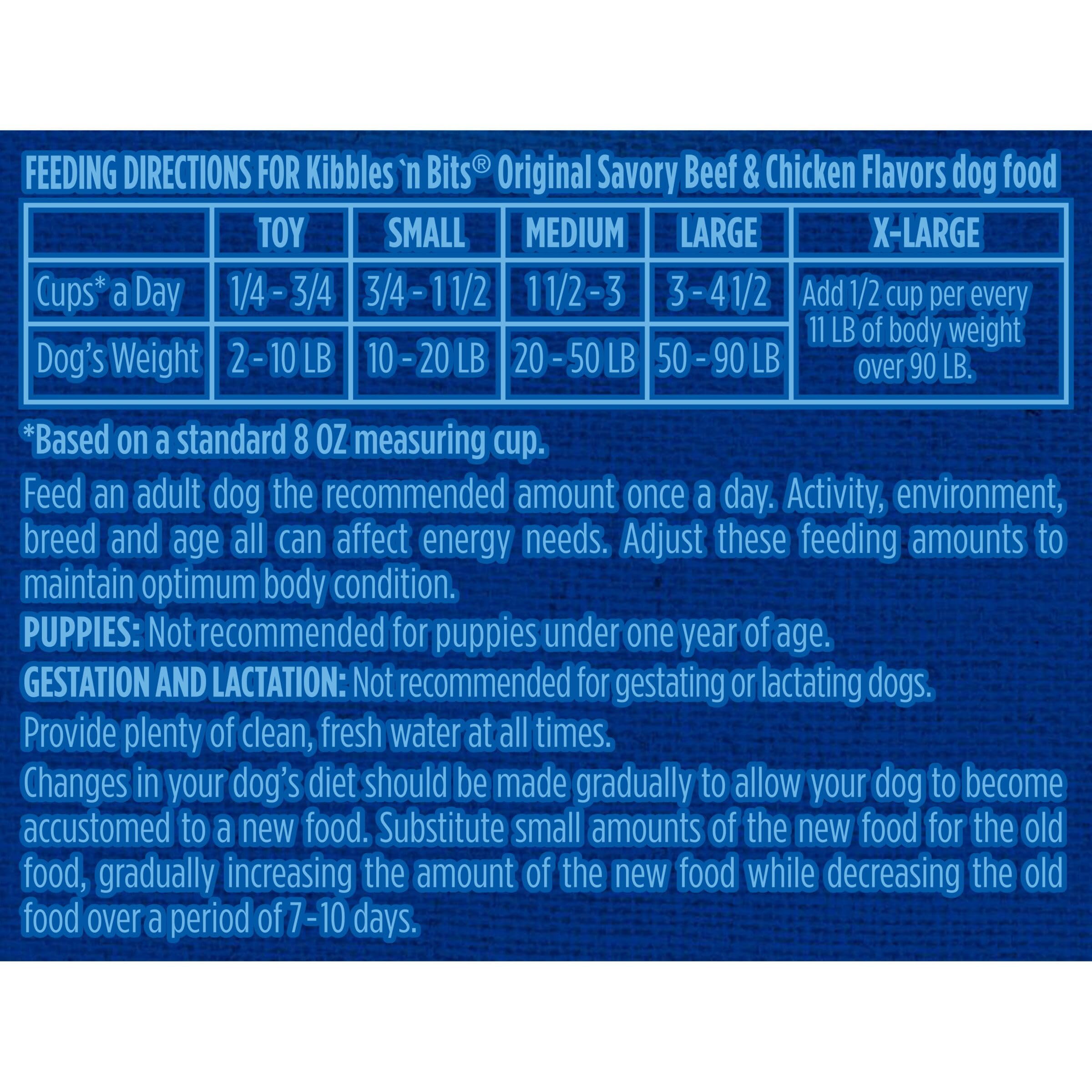 Kibbles n Bits Original Savory Beef & Chicken Flavors Dry Dog Food, 16-Pound