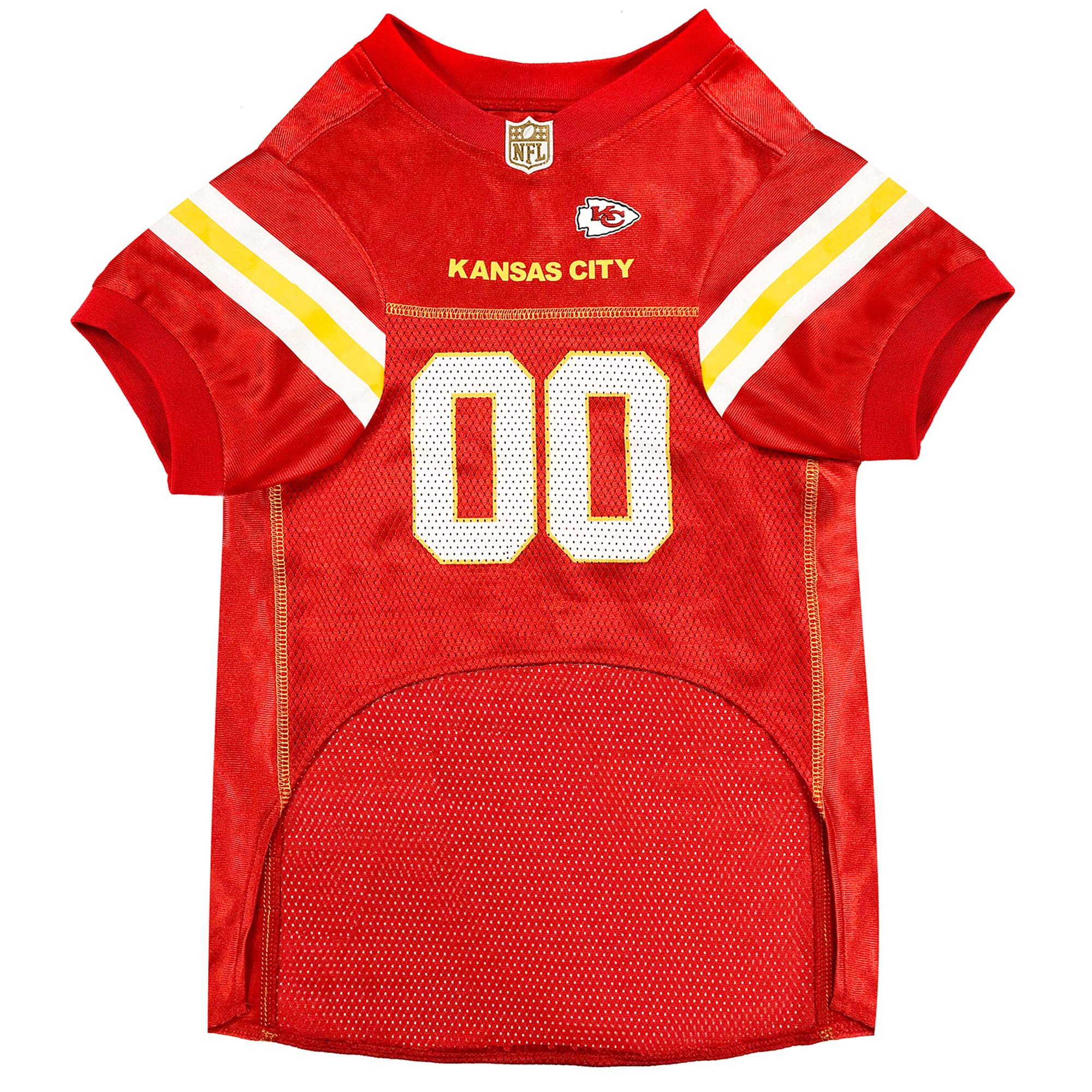 Pets First Nfl Kansas City Chiefs Dog Jersey - Size Large. Premium Dog & Cat Jersey For Football Fans