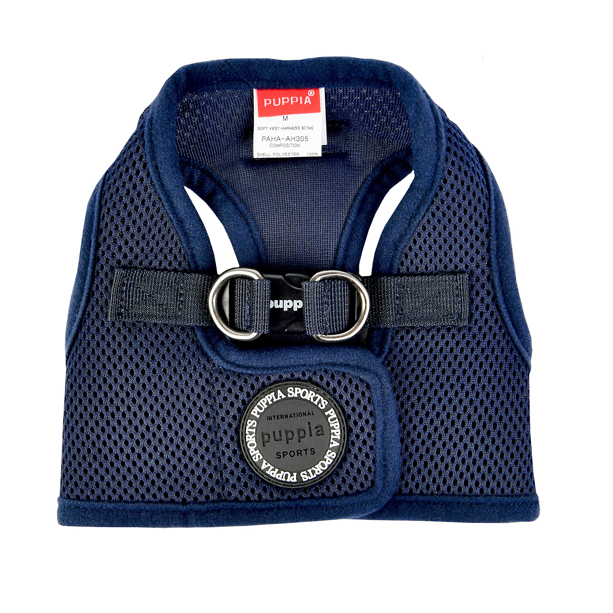 PUPPIA International PUAH305NYMD Soft Harness B Vest, Medium,Navy