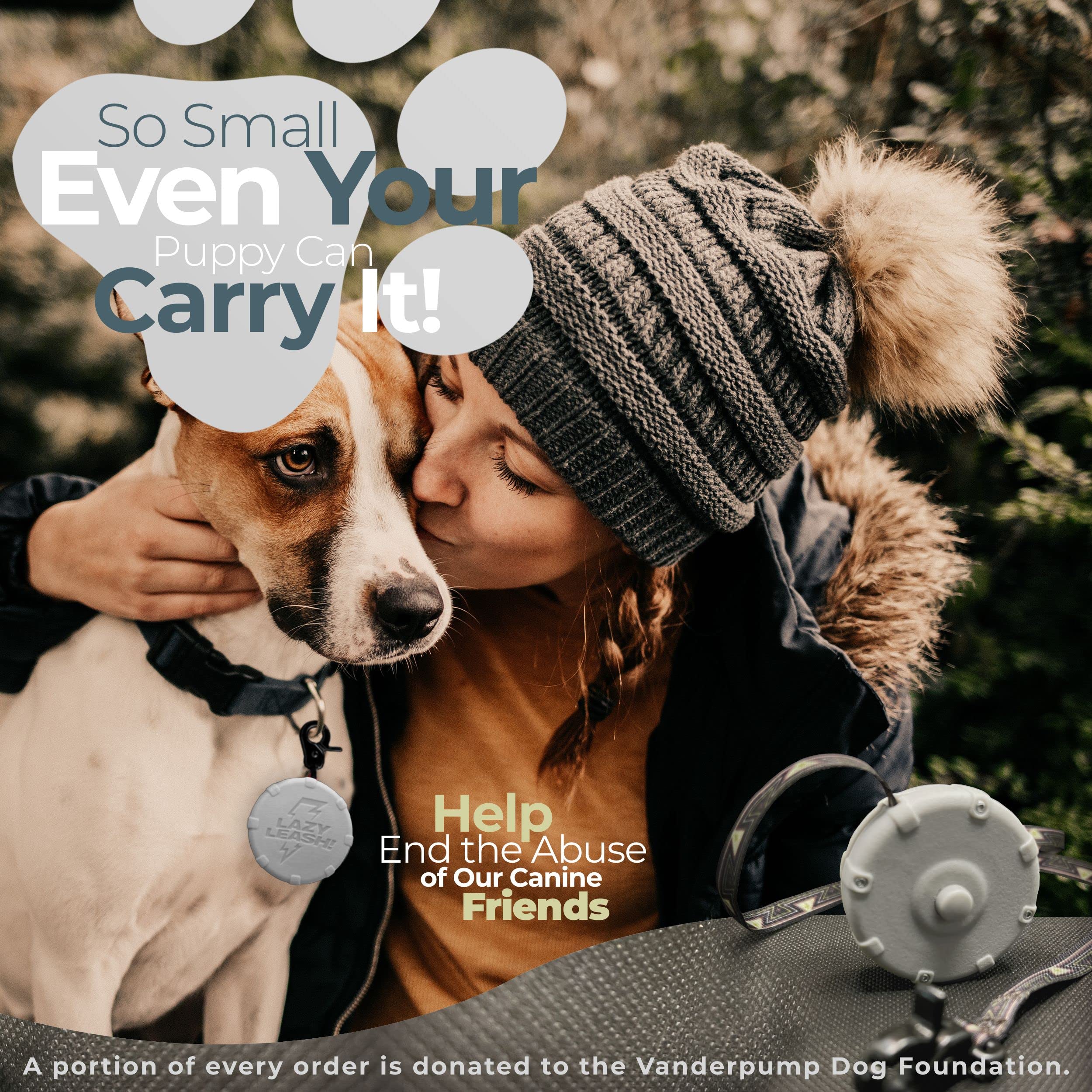 Lightweight Heavy-Duty Safe & Easy Wearable Mini Clip-On Power Leash! Durable Waterproof Adjustable Hands-Free Compact Travel Ke