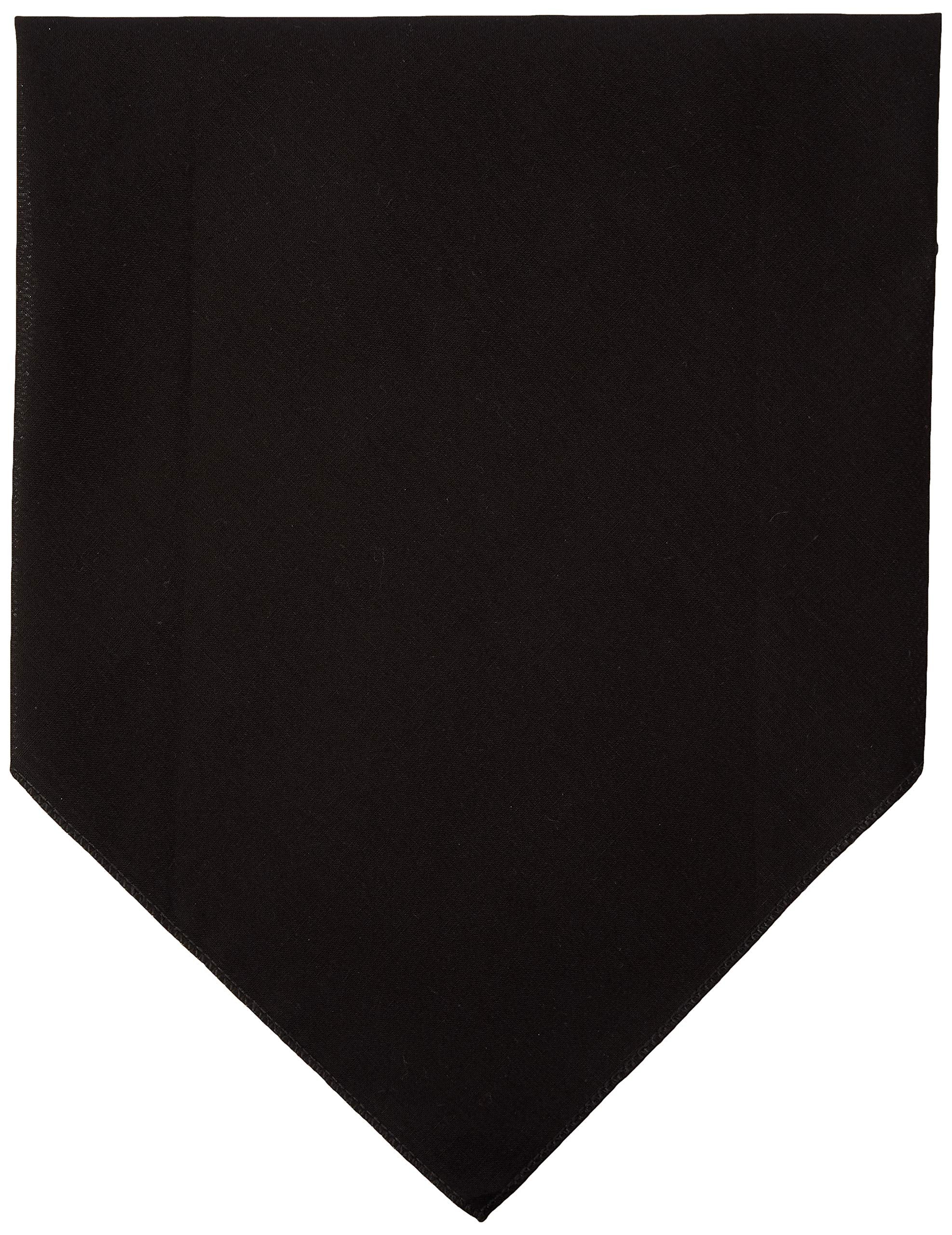 Pet Dog & Cat Bandana Blank, Plain (Available in 14 Colors) Black Large