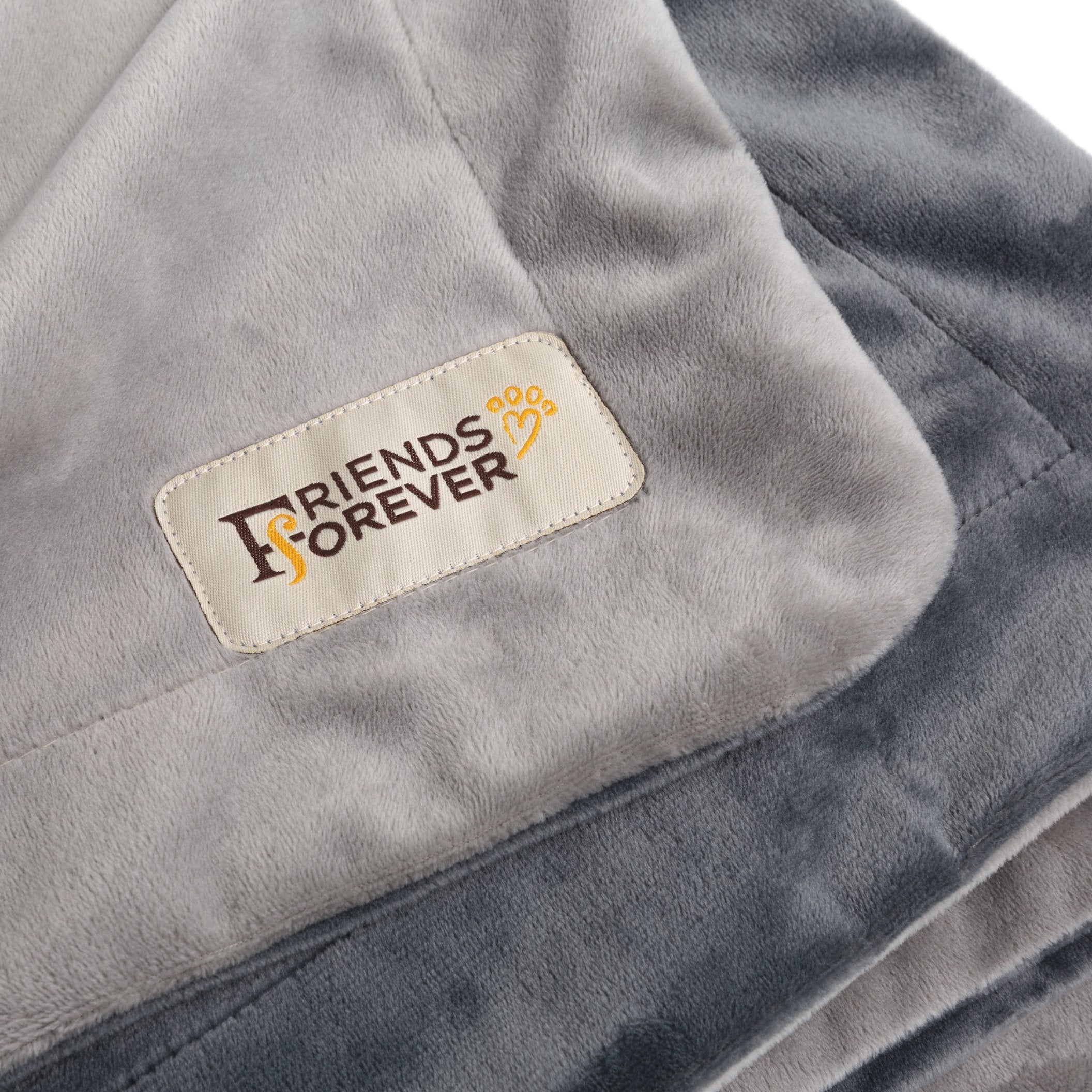 Friends Forever Durable Dog Blanket For Couch Protection | Two Tone Reversible Pet Hair Resistant Blanket For Dogs Cats Bed Kennel Crate Car Seat - Soft Velvet, Warm Fleece (Medium 45X35)