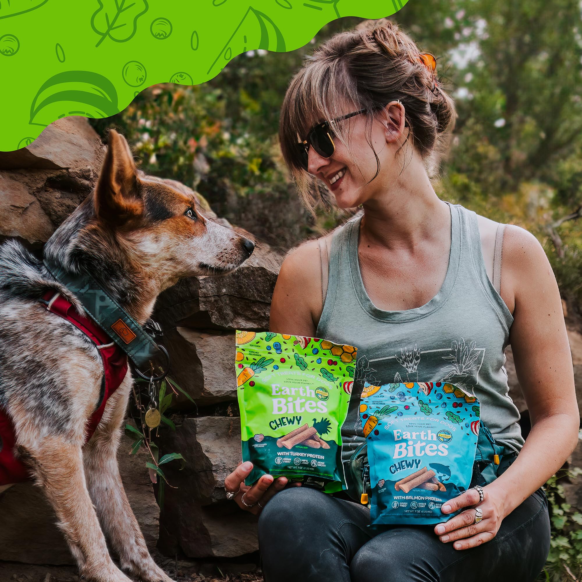 Earthborn Holistic EarthBites Soft Chewy Grain-Free Dog Treats with Turkey (7 oz. Pouch)