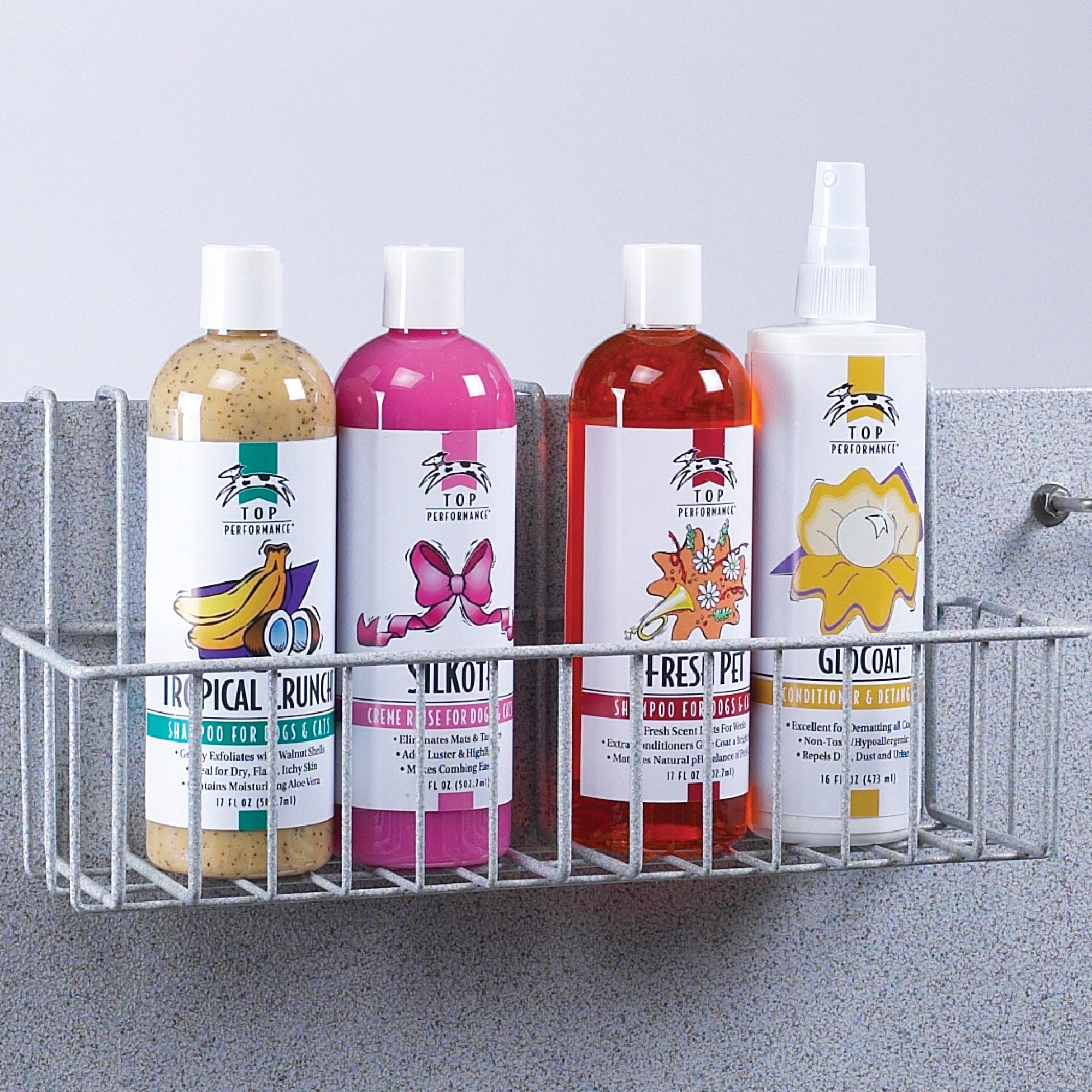 Master Equipment Shampoo Rack - Durable Steel Tub Racks for Pet Grooming - White - Model TP88934