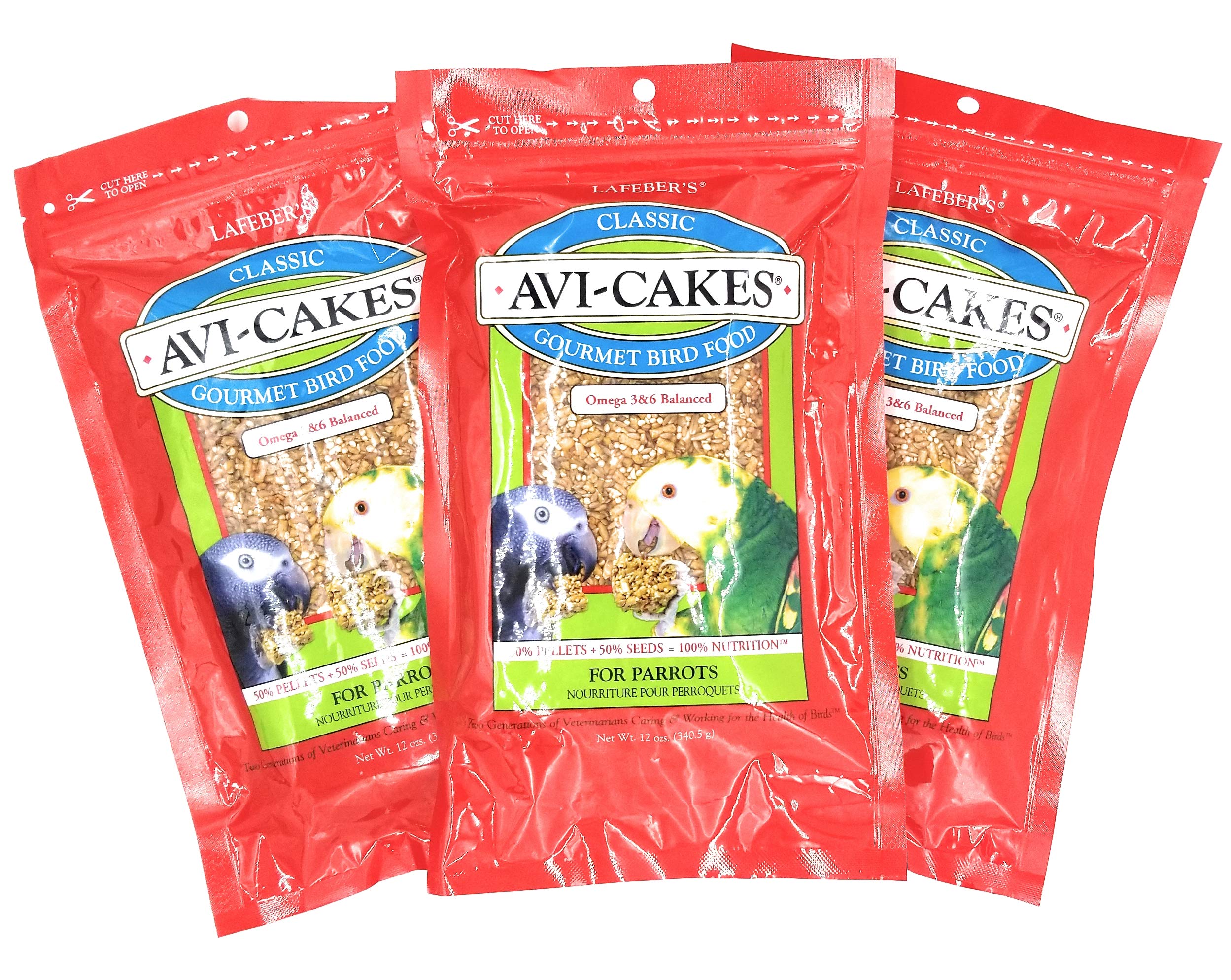 (3 Pack) Lafeber'S Classic Avi-Cakes For Parrots