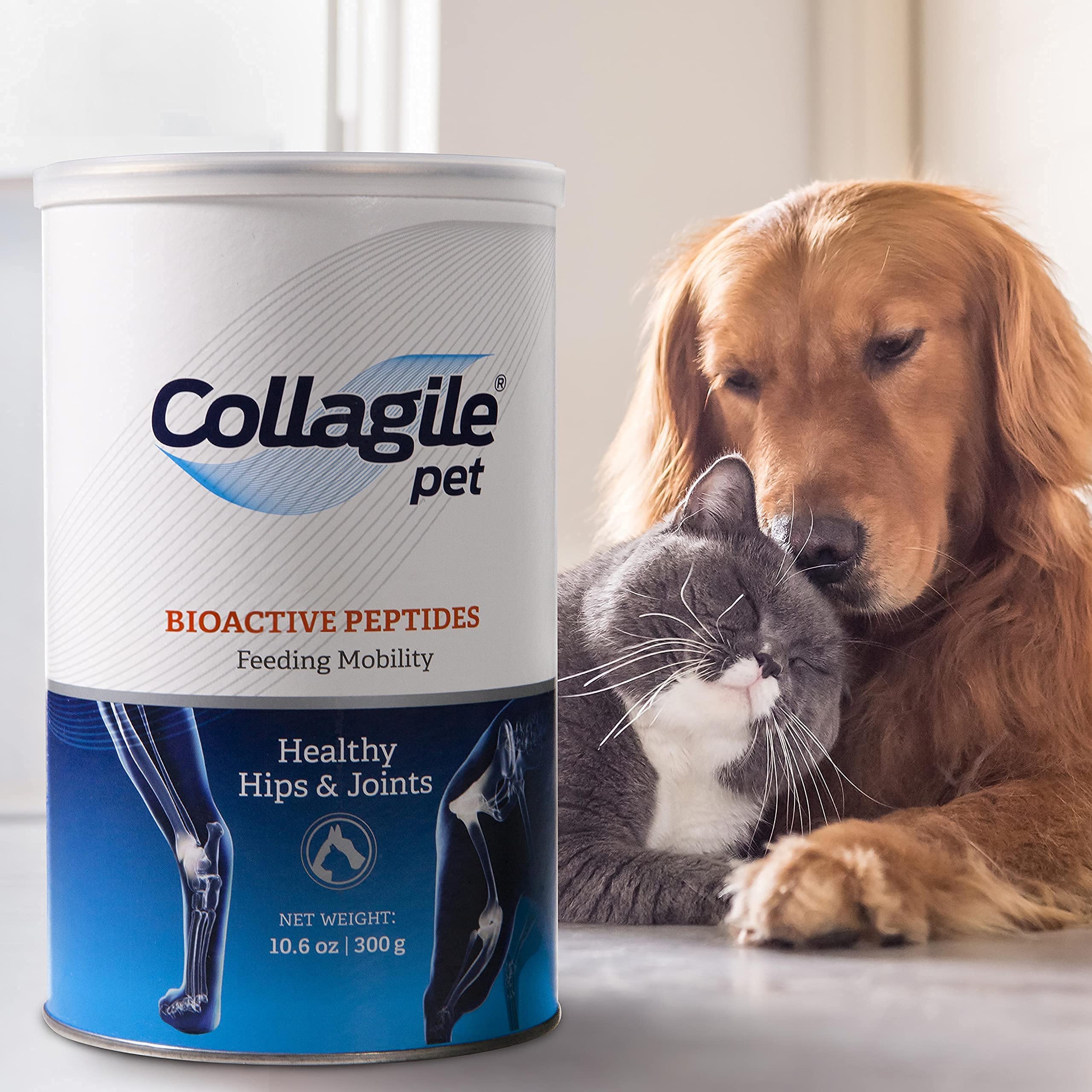COLLAGILE pet - Dog Hip & Joint Care | Effective Powder Supplement | Clinically Tested by Vets | 100% Natural | Tasteless and Od