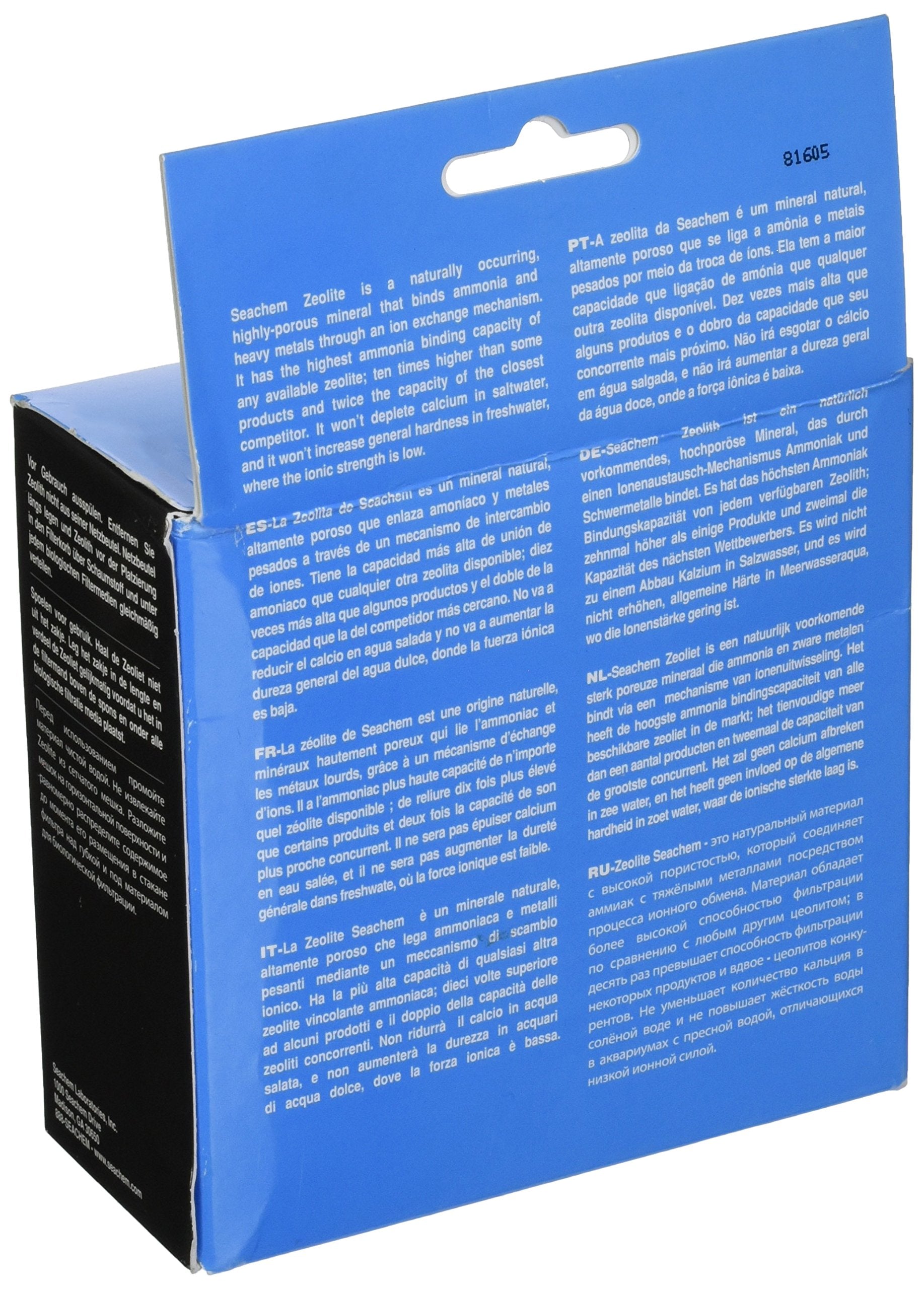 Seachem Laboratories 6513 55 Zeolite 190 Ml Tidal Filter