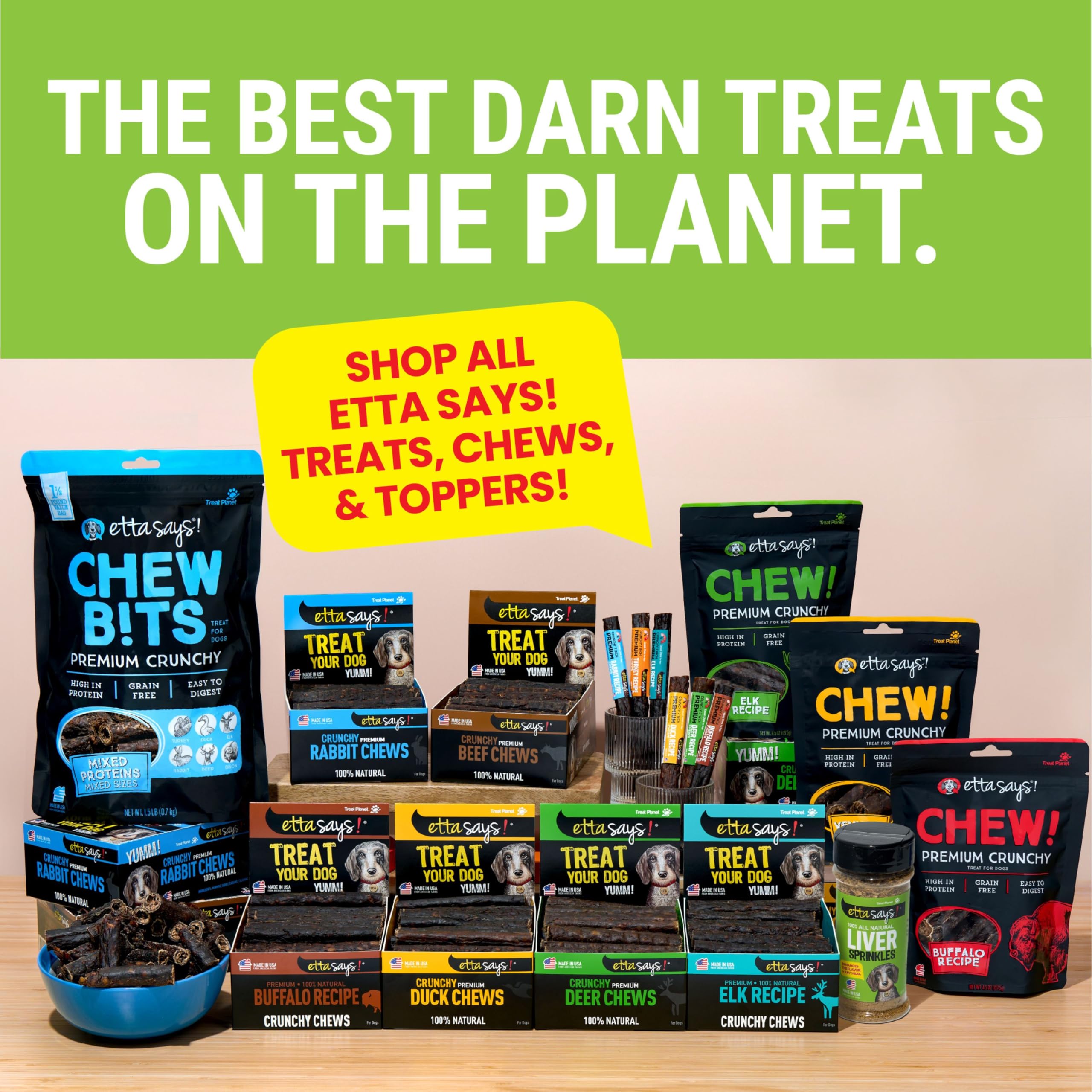 etta says! Liver Sprinkles for Dogs - High Protein Food Topper - Boosts Flavor - 100% Natural and Made in USA (Pack of 1)
