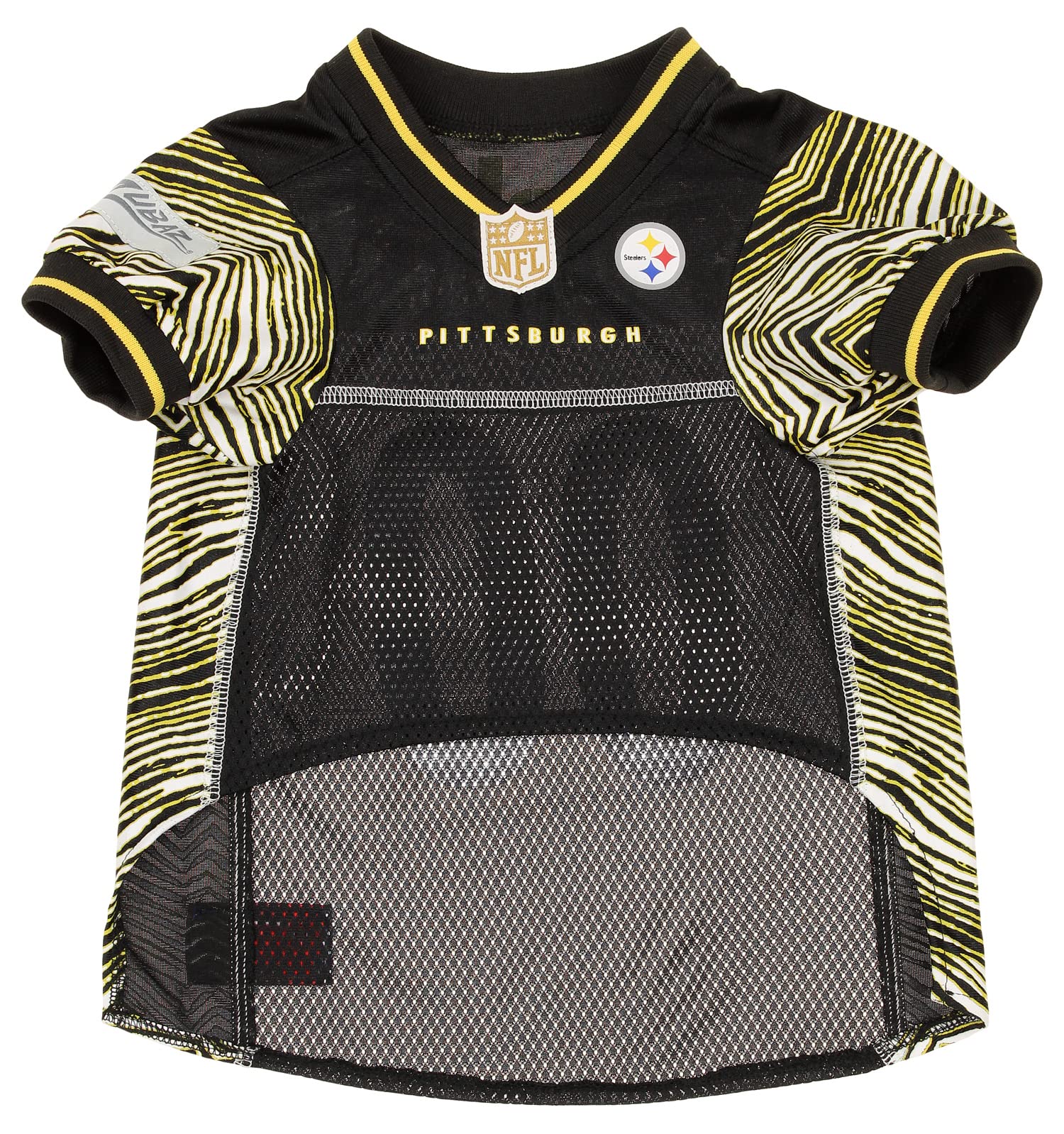 Zubaz Nfl Team Pet Jersey For Dogs, Pittsburgh Steelers, Xx-Large