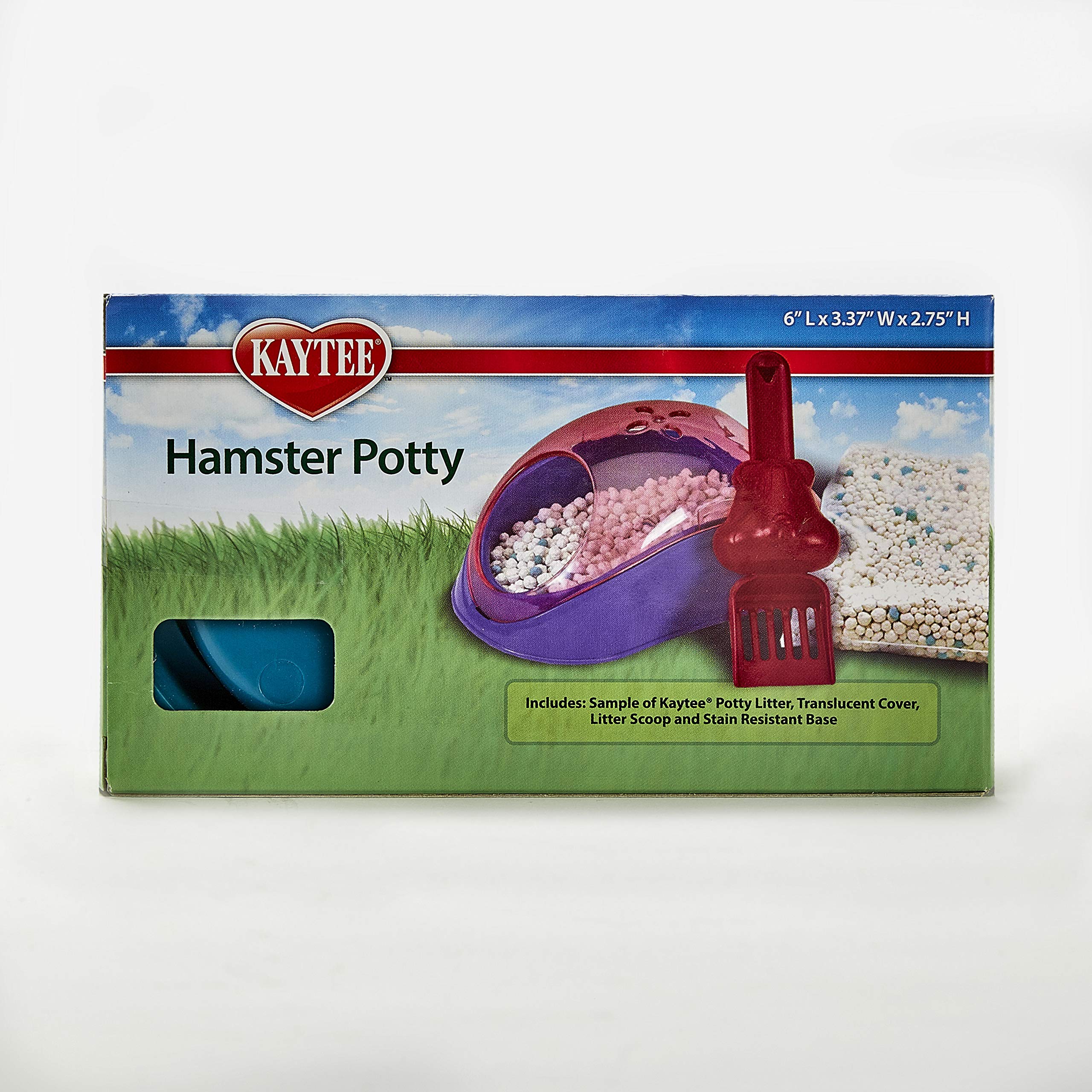 Kaytee Hamster Potty Assorted 6 Inches x 3.5 Inches x 2.75 Inches