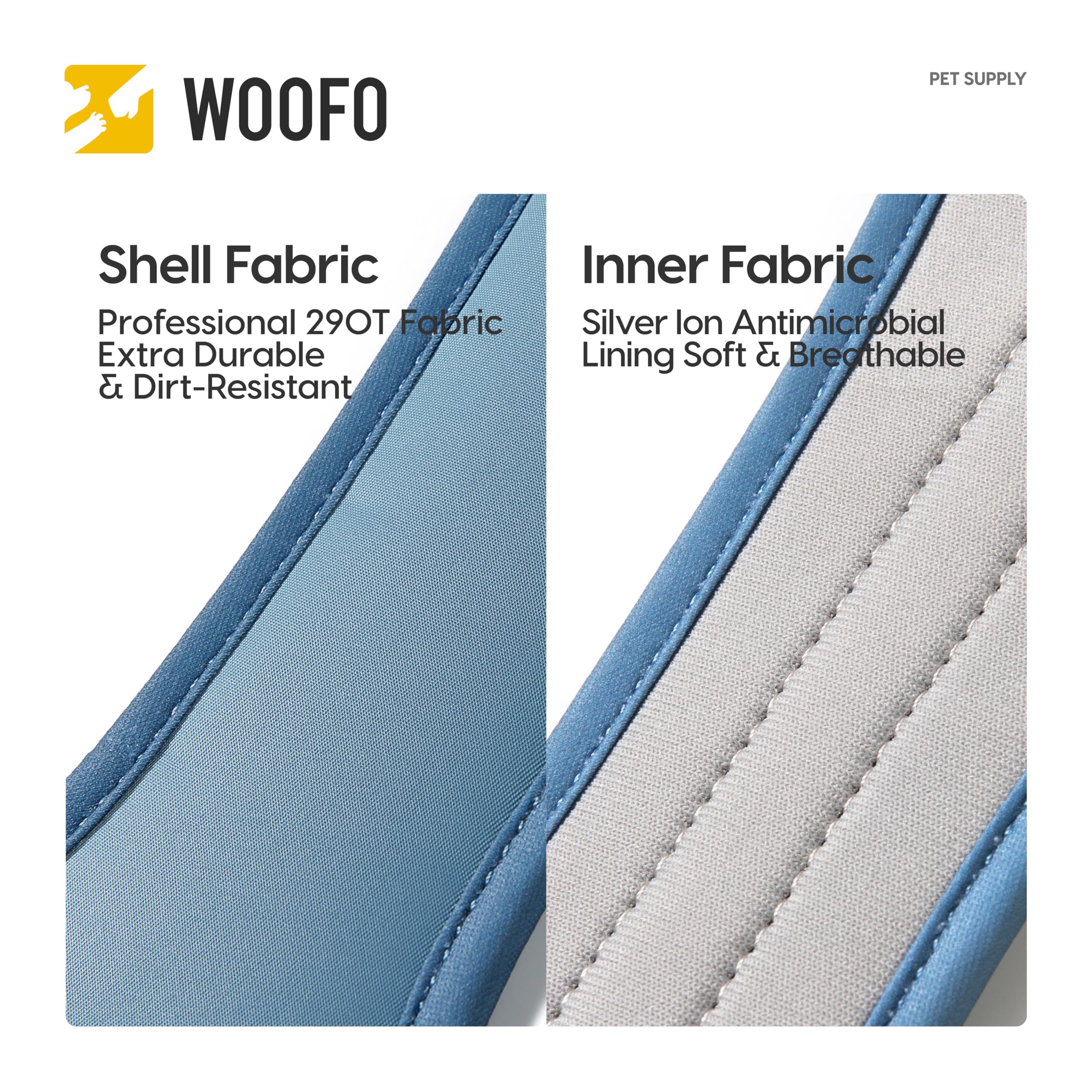 Woofo Core Dog Harness With Handle And Pocket, Sliver Ion Inner Fabric, Wear-Resistant Shell Fabric, Reflective And Soft Padded