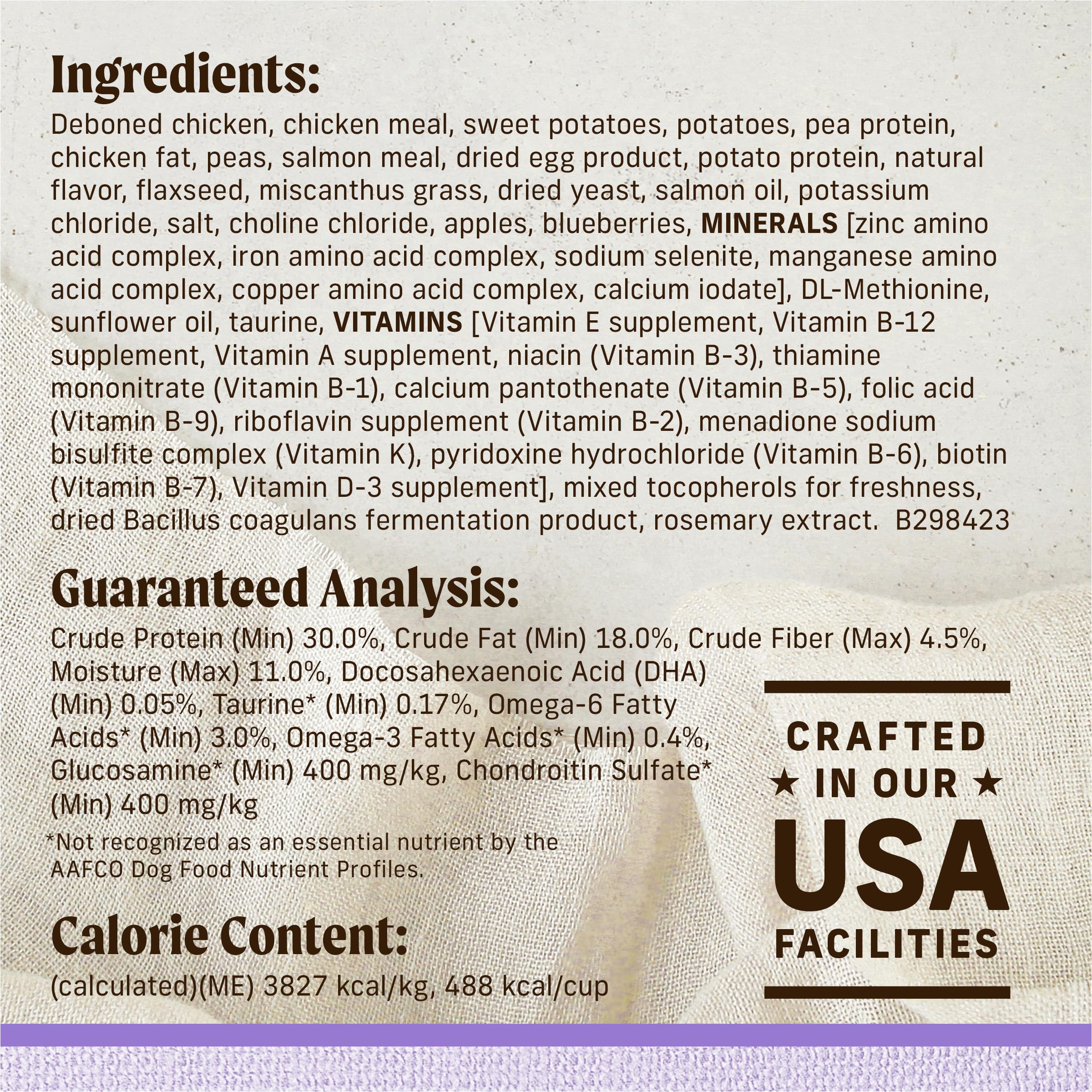 Merrick Lil Plates Premium Grain Free Dry Puppy Food for Small Dogs, Real Chicken and Sweet Potato Kibble - 12.0 lb. Bag