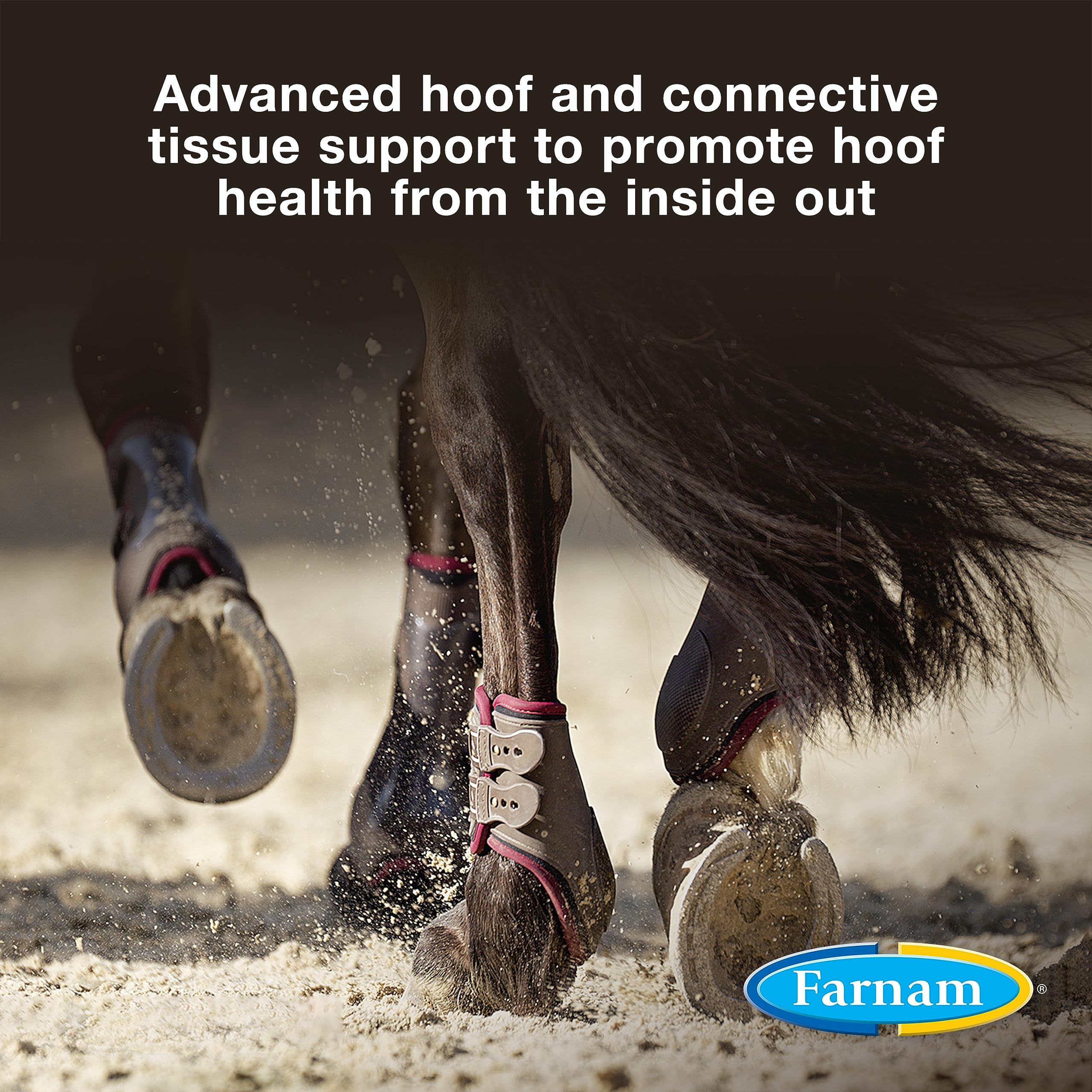 Farnam Horseshoers Secret Extra Strength Hoof Supplements & Connective Tissue Supplement, Promotes Strong, Healthy Hooves, Tend