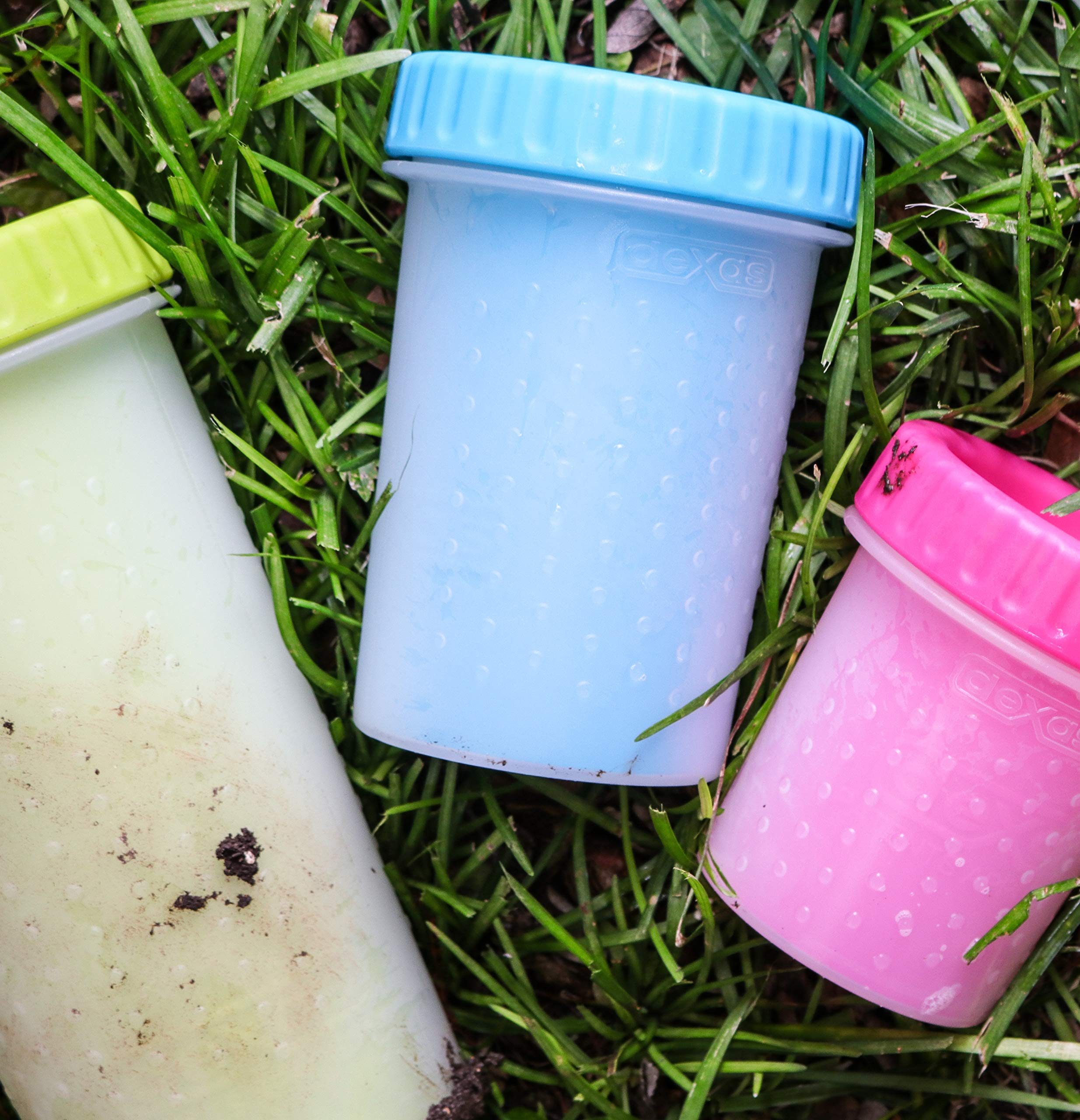 Dexas Mudbuster Portable Dog Paw Cleaner, Medium, Blue